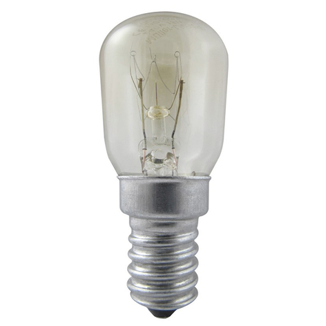 E14 25W Kühlschranklampe, klar, warmweiß