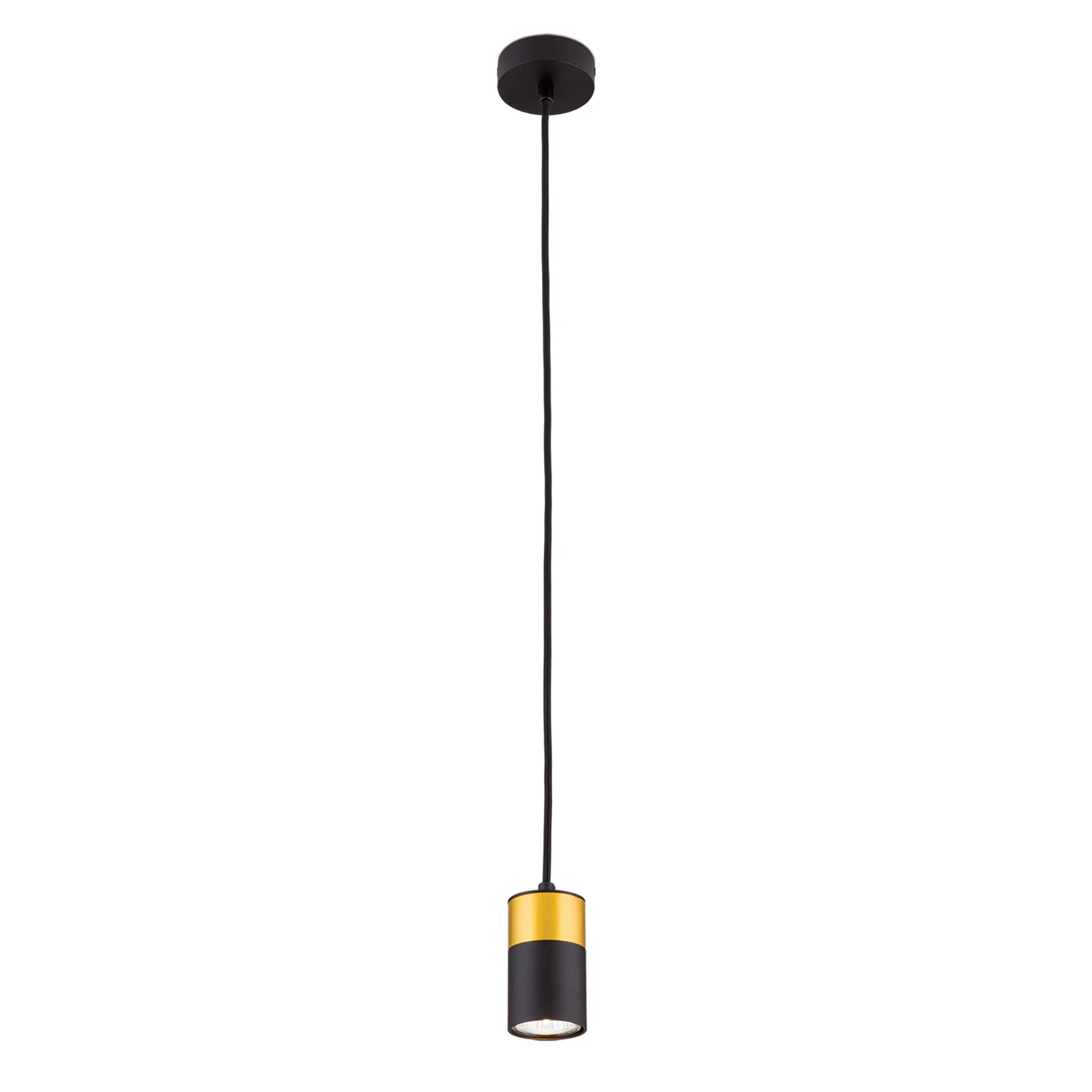Lámpara colgante Martini negro/oro