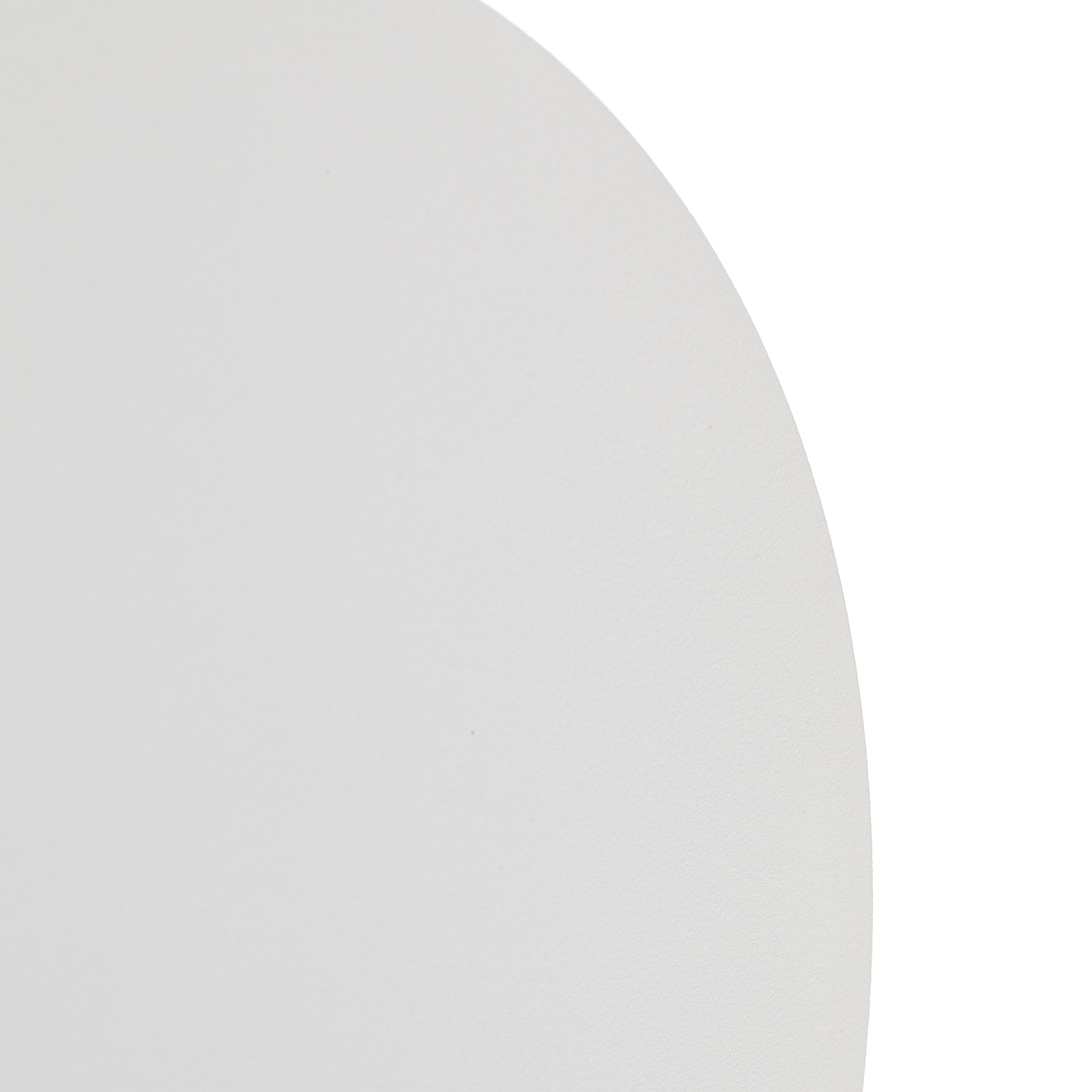 Escale Blade LED wall light, matt white, Ø 18 cm