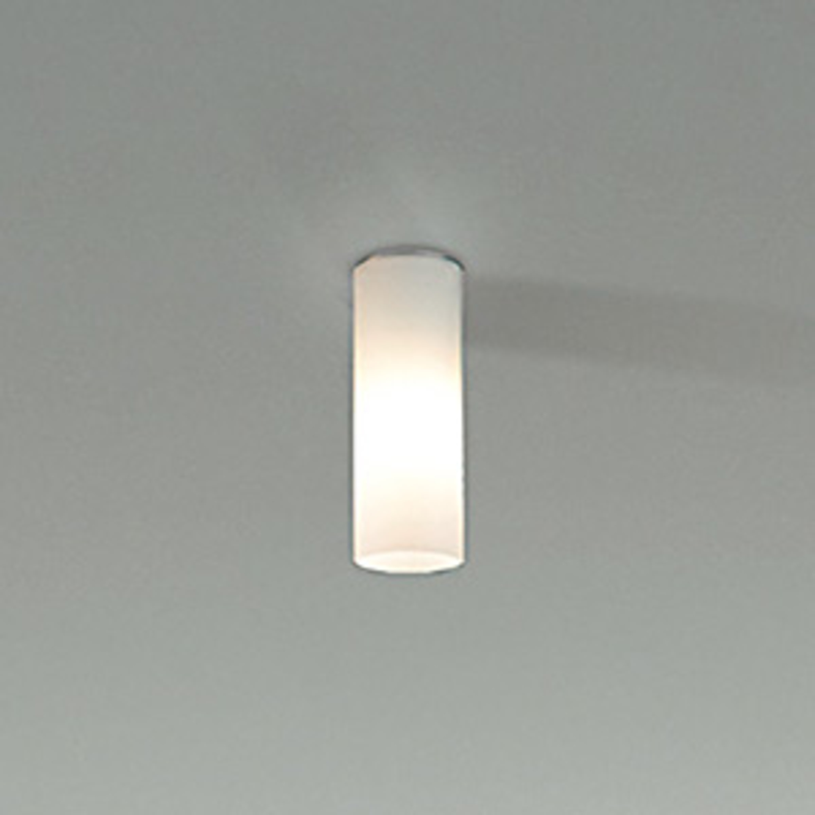 Plafón Dela, E27, blanco, cristal, Ø 6,5 cm