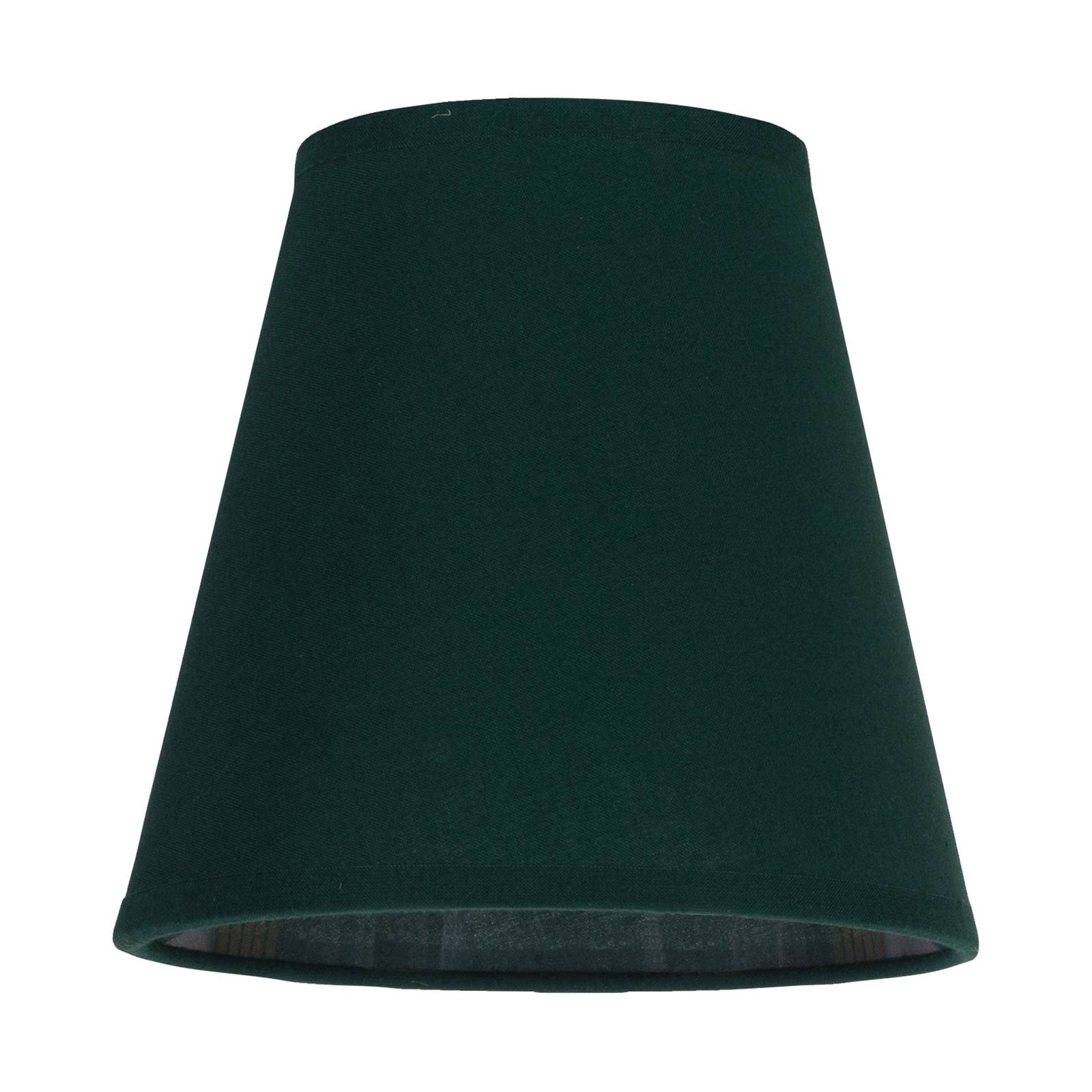 Euluna Cone AB lampshade, Ø 15 cm, green, cotton, E14, H: 15 cm