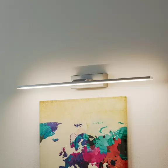 Lampenwelt LED-Wandleuchte Miroir 60 cm alu 4000K