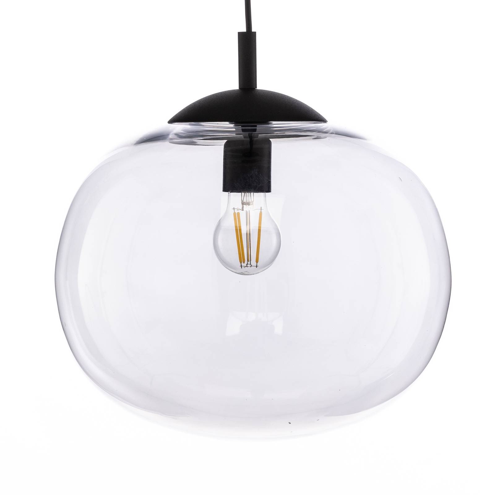 Lampa wisząca Vibe, przezroczyste szkło, Ø 35 cm