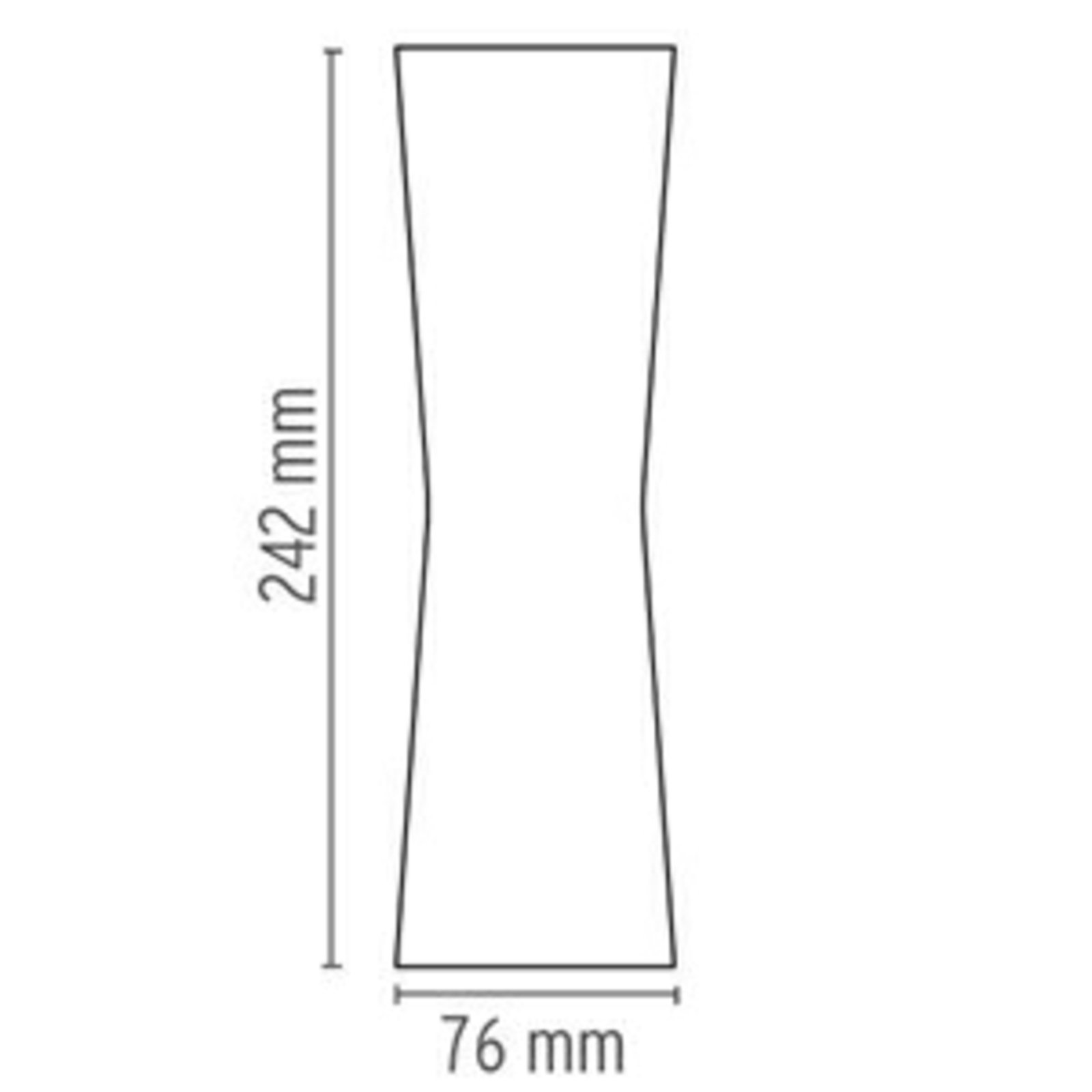 Clessidra 20°+20° Aplica de Exterior Grey - Flos