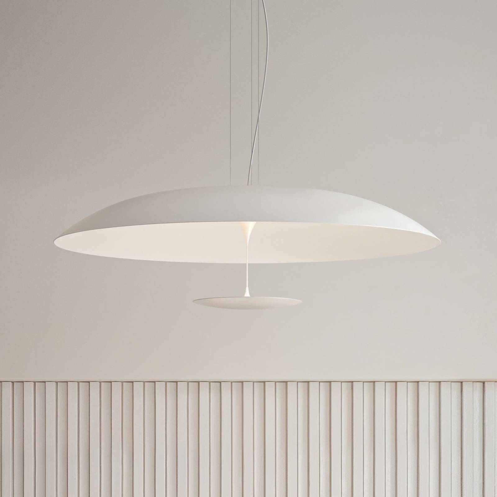 Karman Żyrandol LED BLANCO, Ø 92 cm, biały, metal