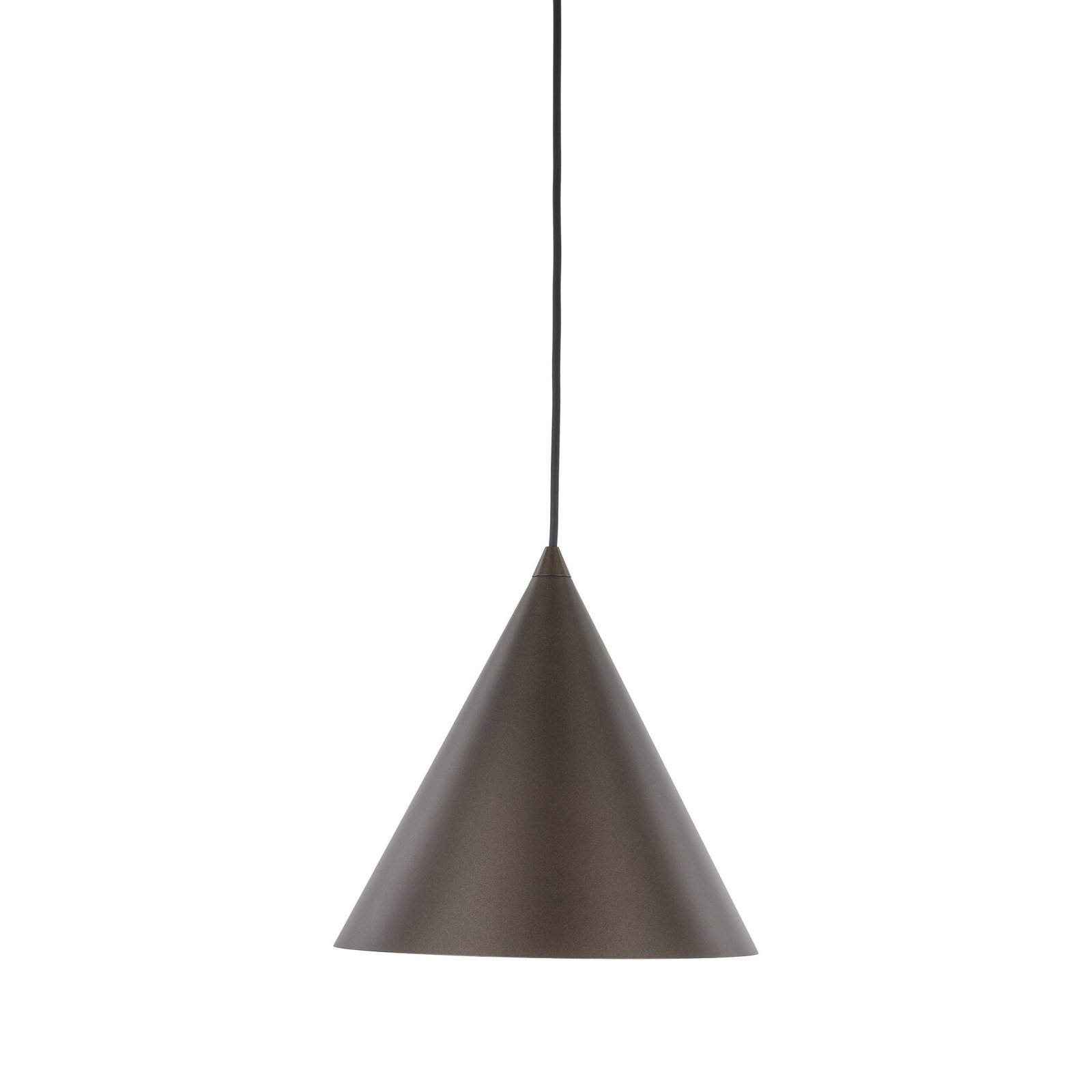 Lampa wisząca Cono, 1-punktowa, Ø 25 cm, kolor brązowy