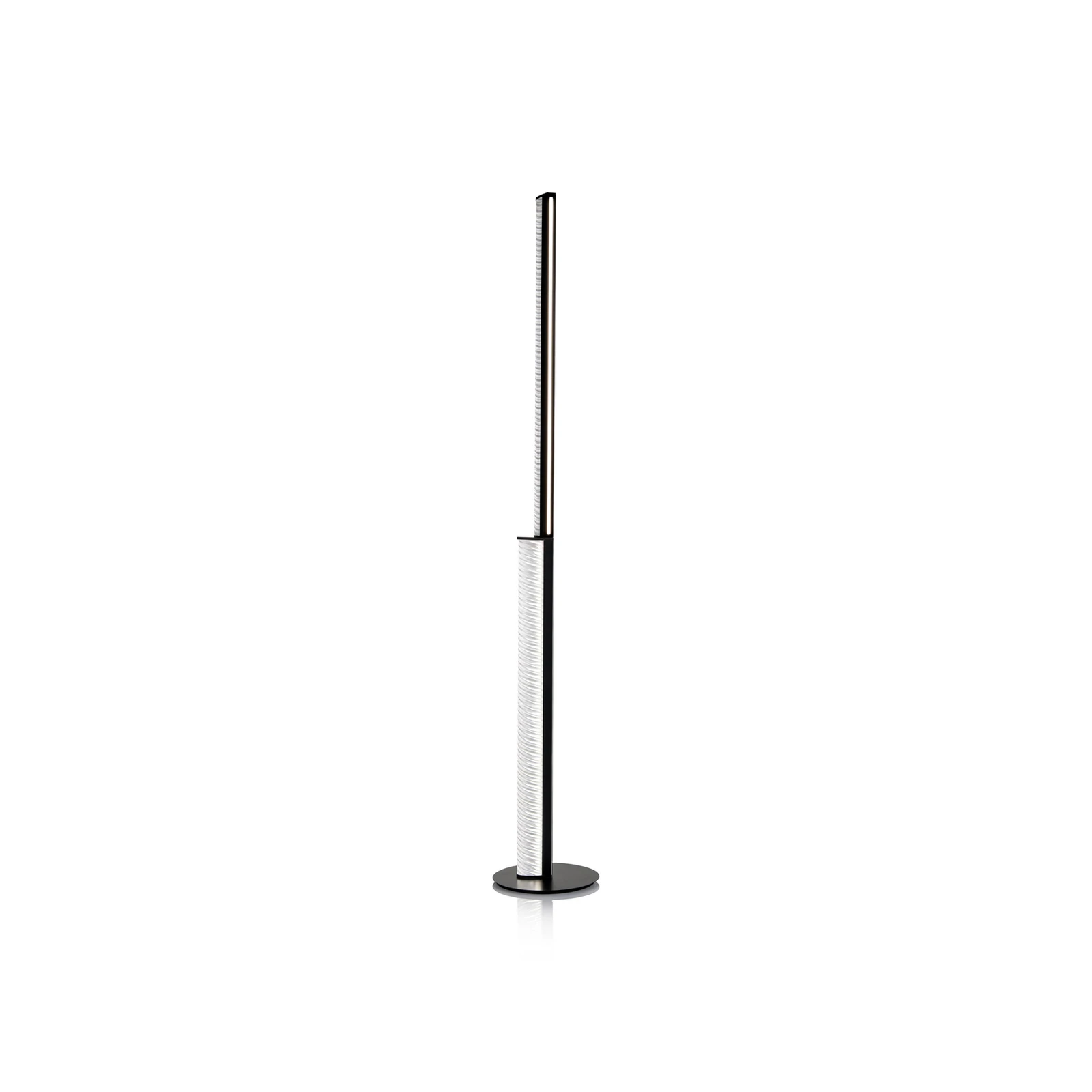 Slamp LED floor lamp Modula twisted, pleated, black