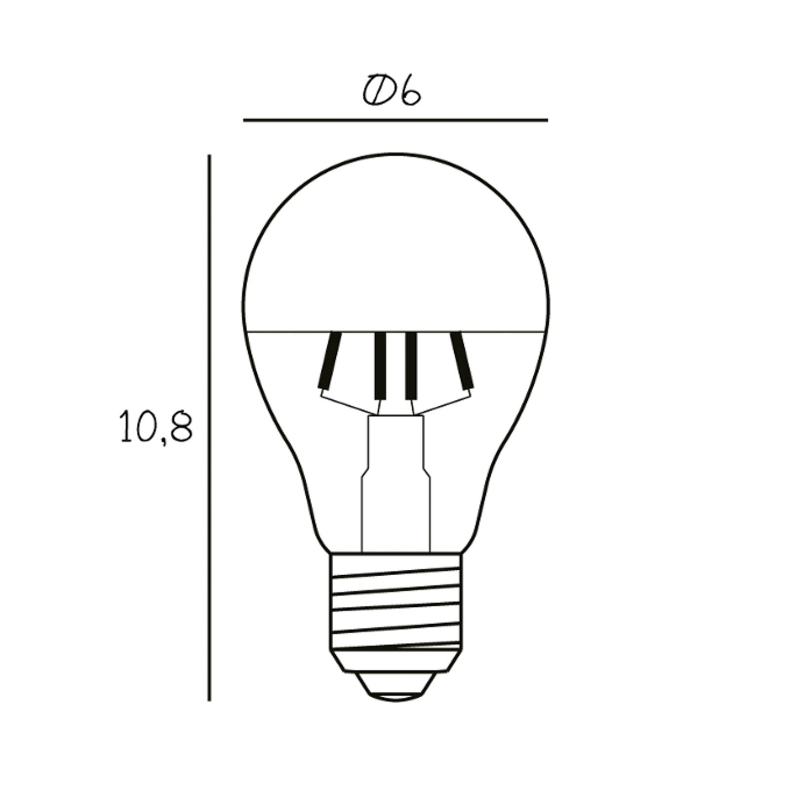 Bulb LED 3,5W Crown Gold E27 - Design By Us