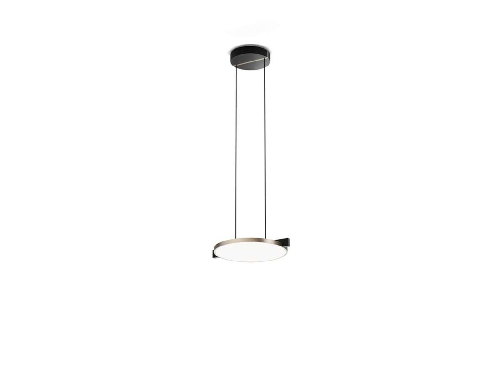 Inlay S2 Disc Lustră Pendul Matt Black/Satin Gold - Light-Point