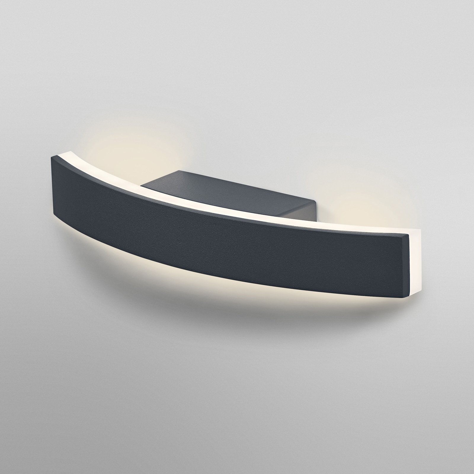 LEDVANCE Endura Style Bow-LED-ulkoseinävalo harmaa