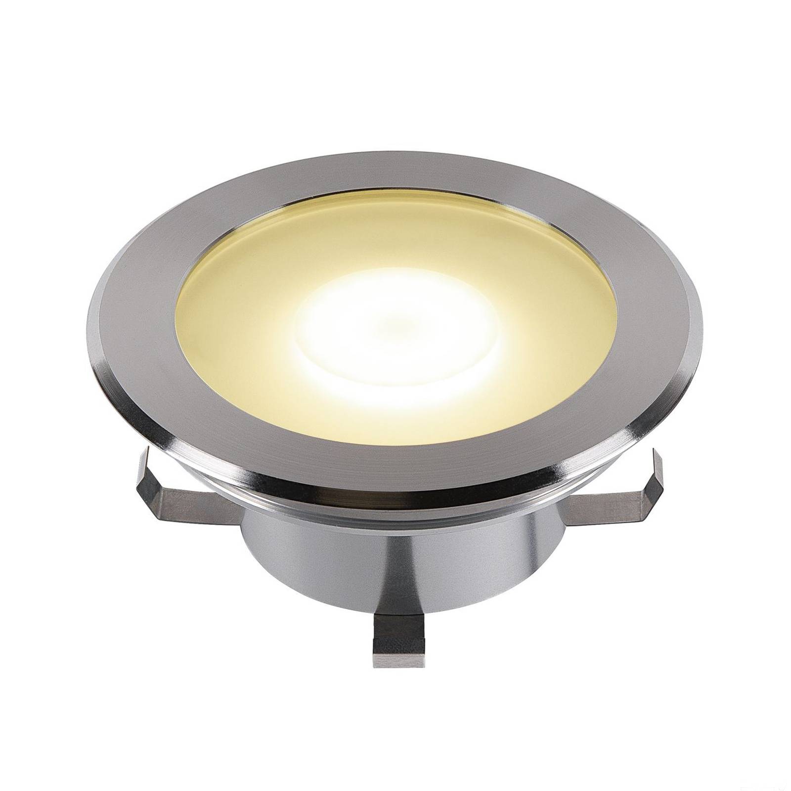 SLV Dasar Flat 120 LED deck light, 4,000 K - Recessed Floor Light - Recessed Light - Modern - Silver