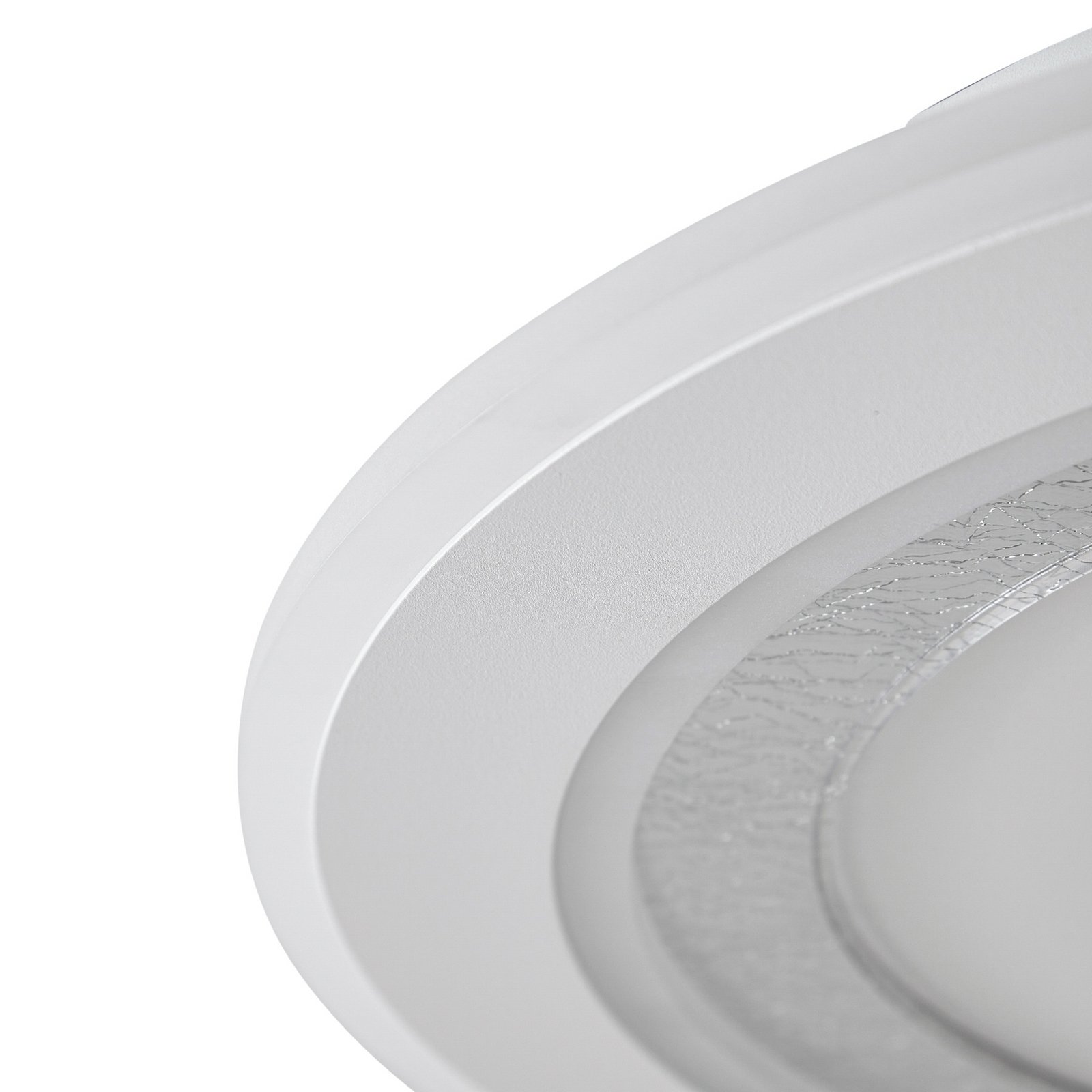 Lorvik LED stropna svjetiljka, Ø 40 cm, bijela, CCT, prigušljiva - Lindby