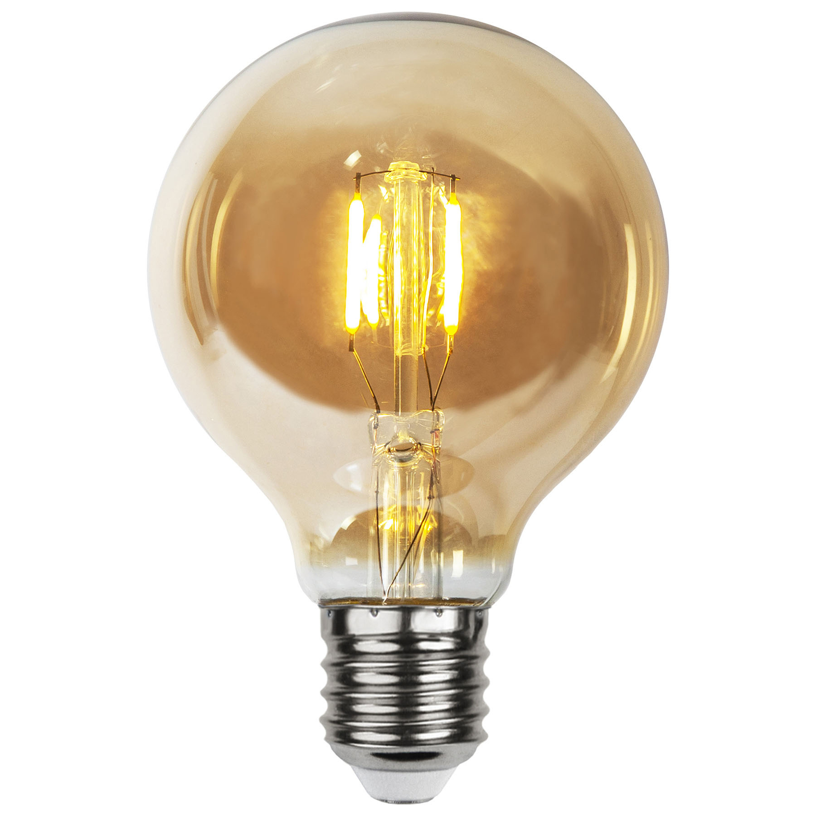 LED-Lampe E27 0,23W G80 Filament 24V amber 4er-Set