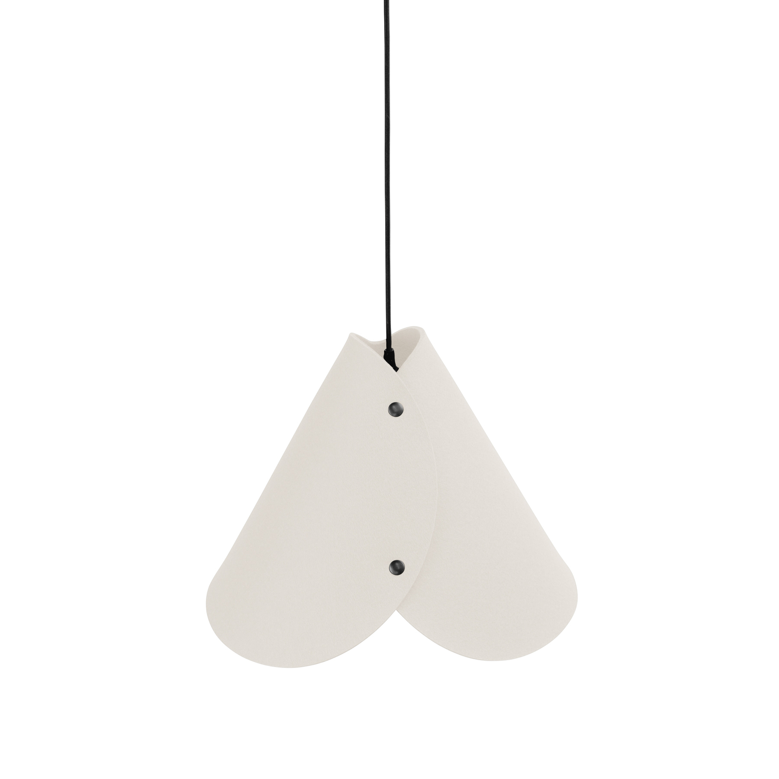 ALMUT 0314 pendant light conical 1-bulb wool white