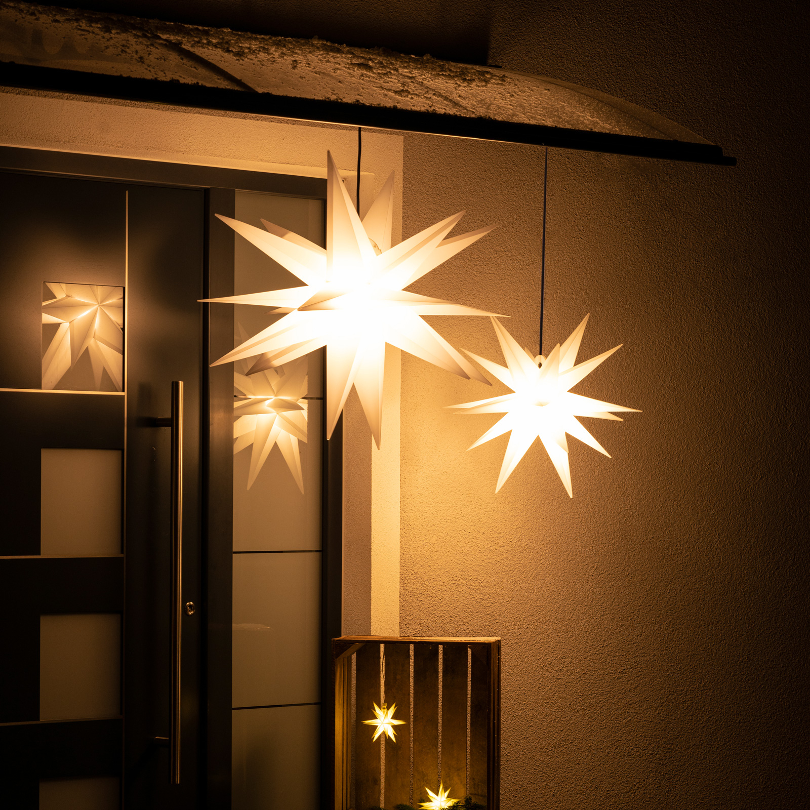 LED-Deko-Stern, 18-Zacker, Ø 25 cm
