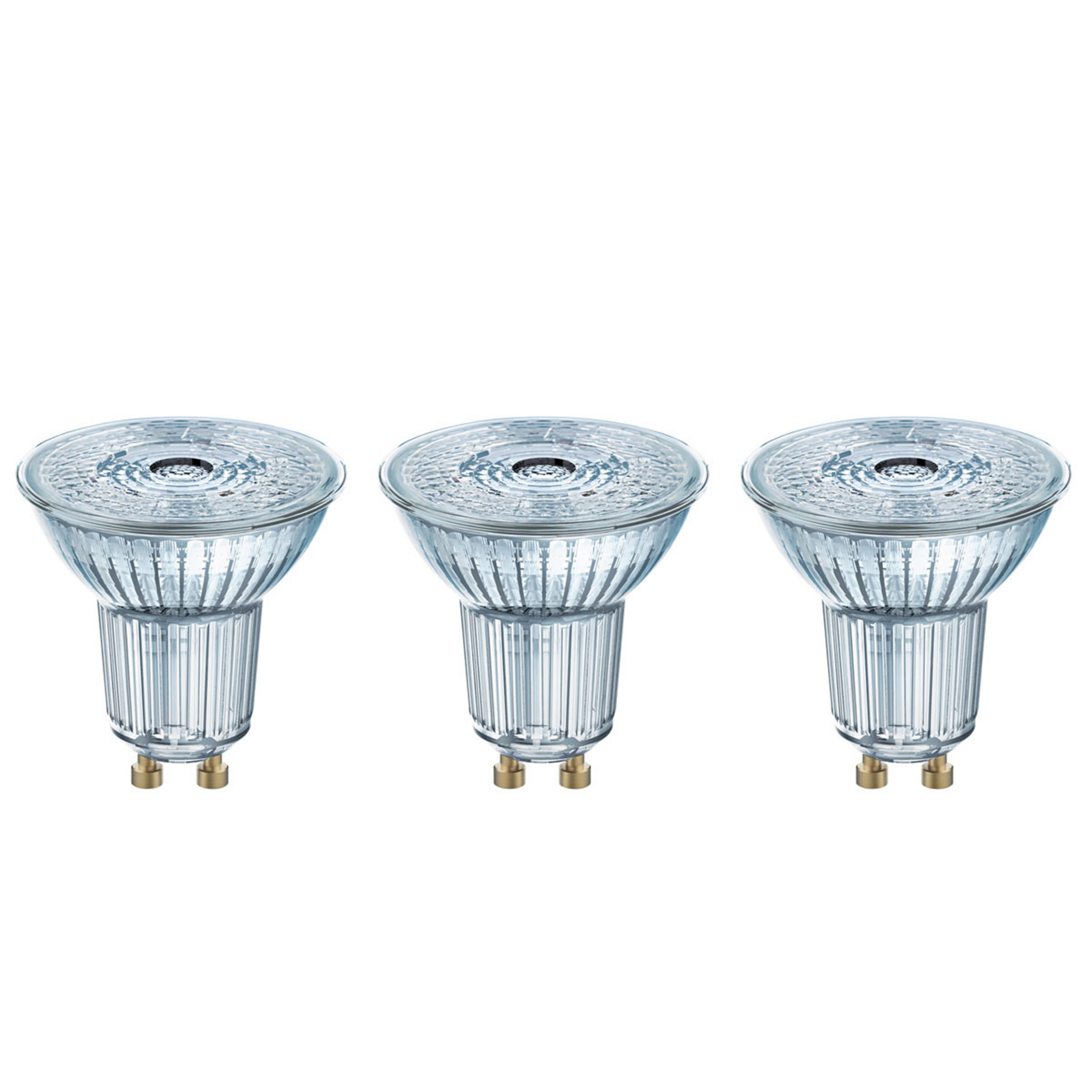 LED reflektor GU10 4,3W univerzálna biela sada 3