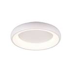 LED ceiling lamp Cardona, Ø 46.5 cm, matt white, metal, CCT