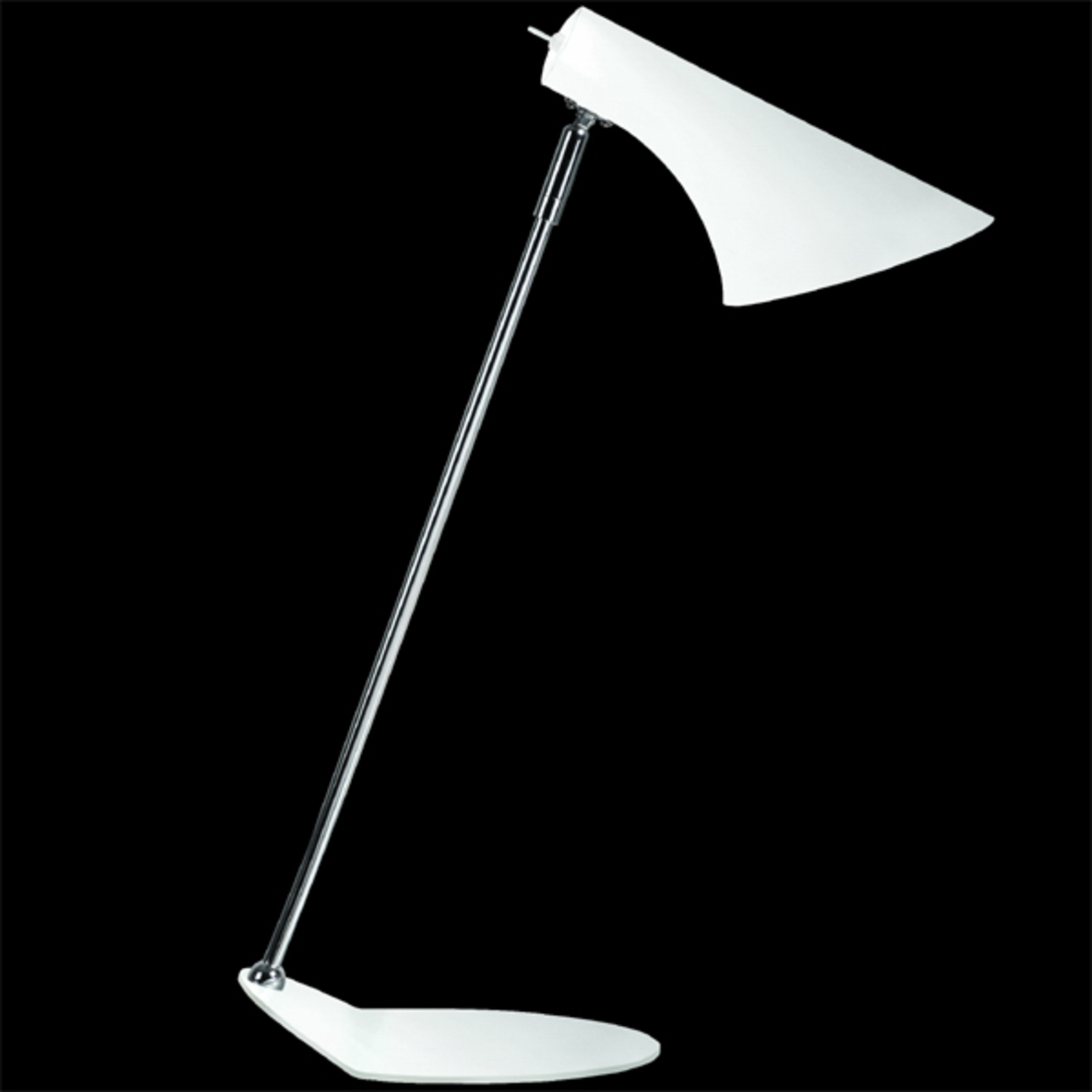Stolní lampa Vanila, nastavitelná, bílá