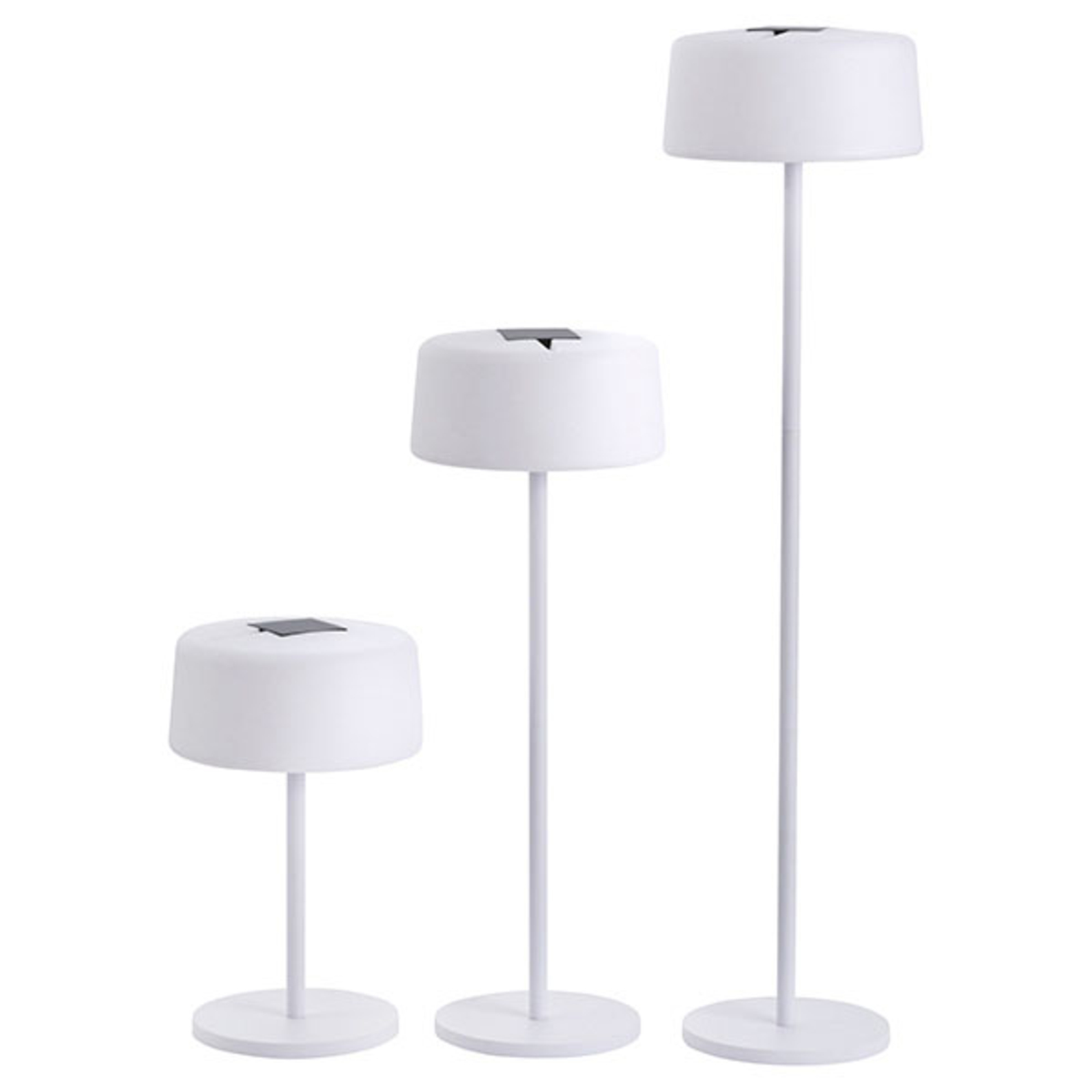 Solar floor lamp Bump, 3 heights, sensor
