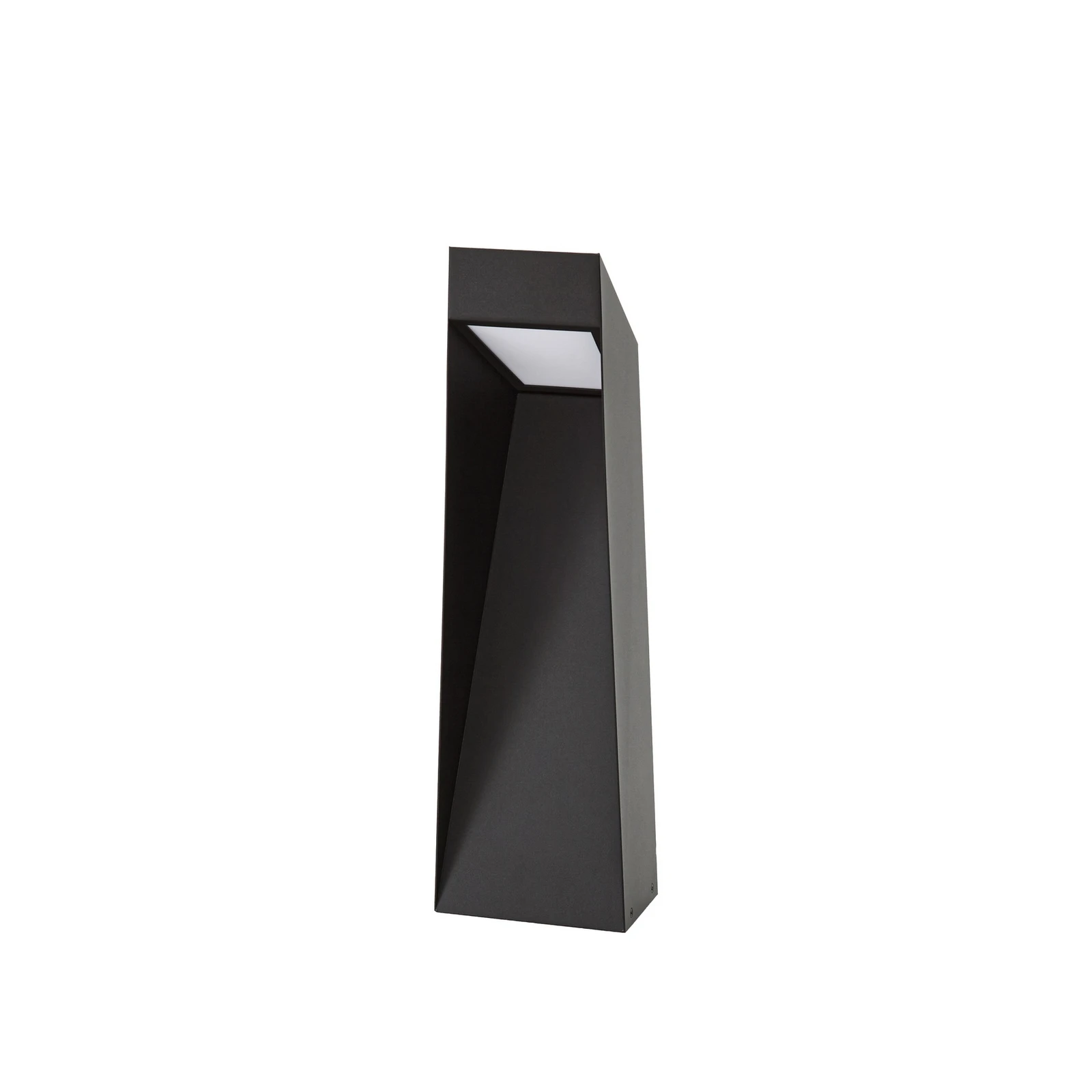Lucande LED-sockellampa Louran, 55 cm, svart, upp/ned