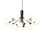 Apiales 18 Lysekrone Satin Black/Opal White - Nuura