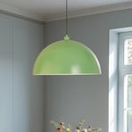 Lampă suspendată Kure, verde mentă, metal, Ø 60 cm, E27