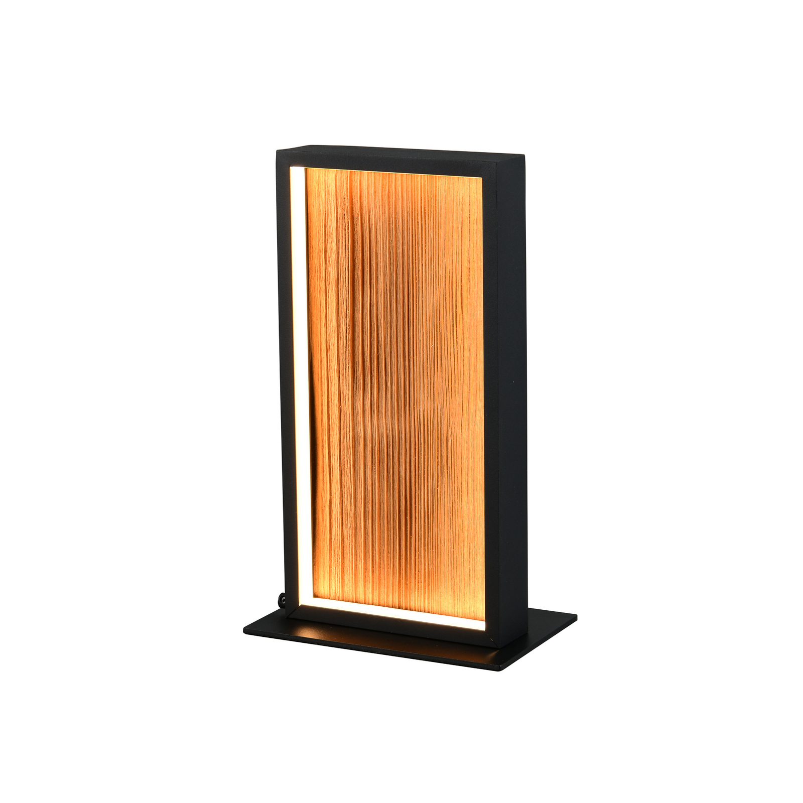 lampada LED da tavolo Kalea, altezza 30 cm, color legno, legno lampada LED da tavolo Kalea, altezza 30 cm, color legno, legno