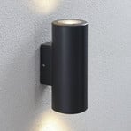 Lindby Nati utomhusvägglampa, 22 cm, antracit, IP54, rund