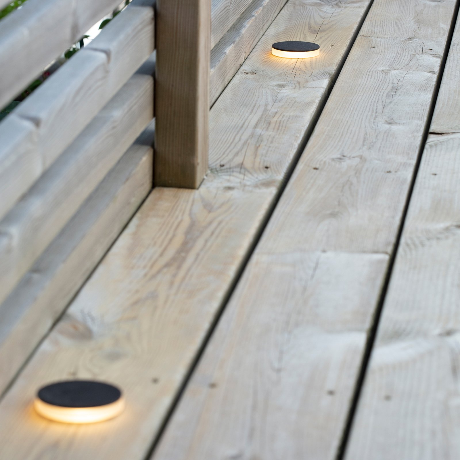 Garden 24 Decklight schwarz 3W seitlich Ø6cm - Markslöjd