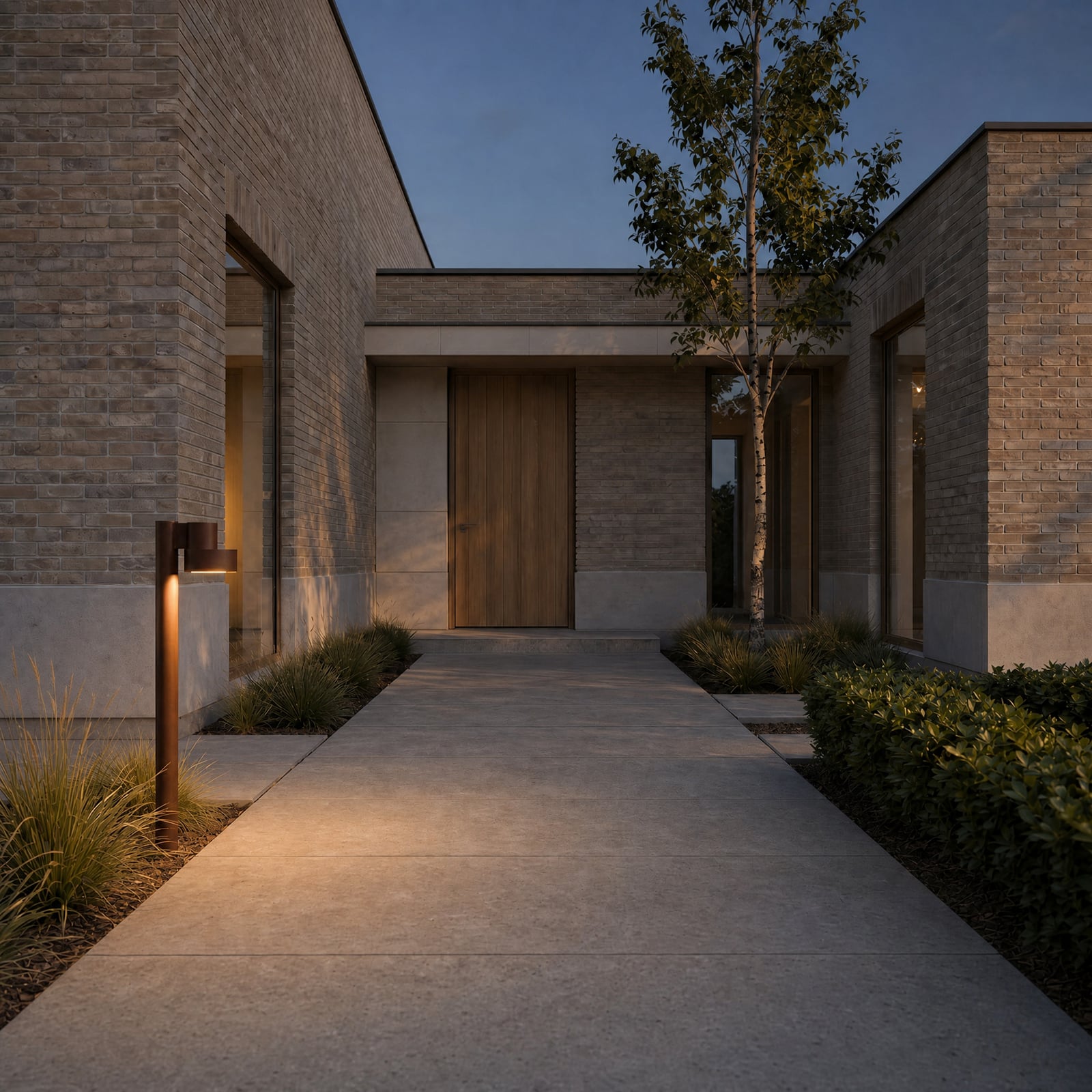 Lucande Elune LED path light, brown, IP44, height 77 cm Lucande Elune LED path light, brown, IP44, height 77 cm