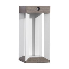 Les Jardins LED-væglampe med solceller Teckalu, grå/hvid, 33 cm