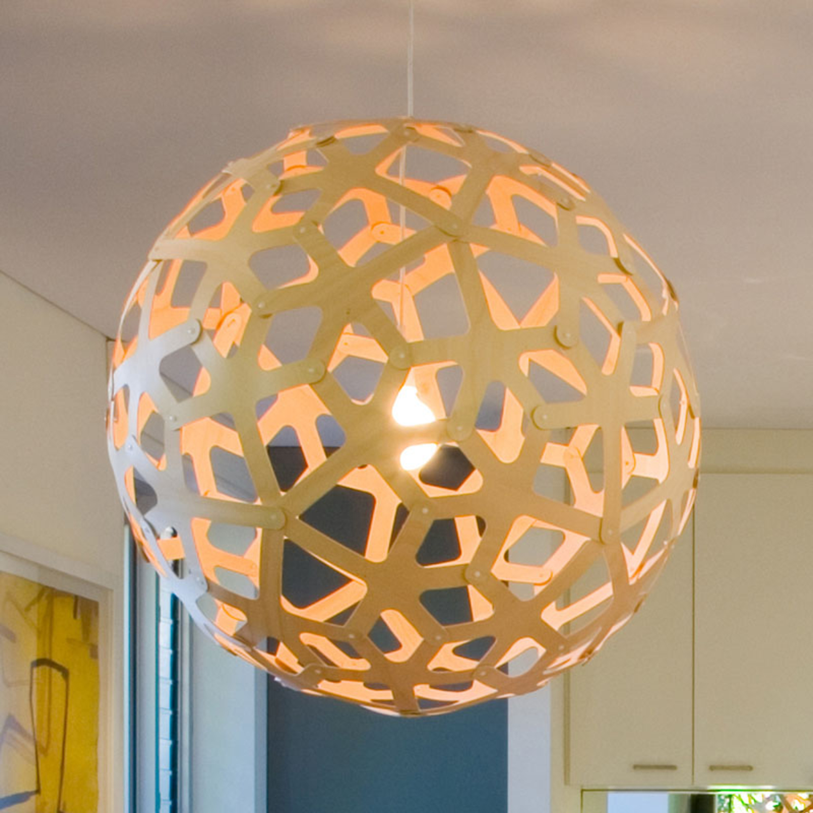 david trubridge Coral függő lámpa Ø 80 cm natúr