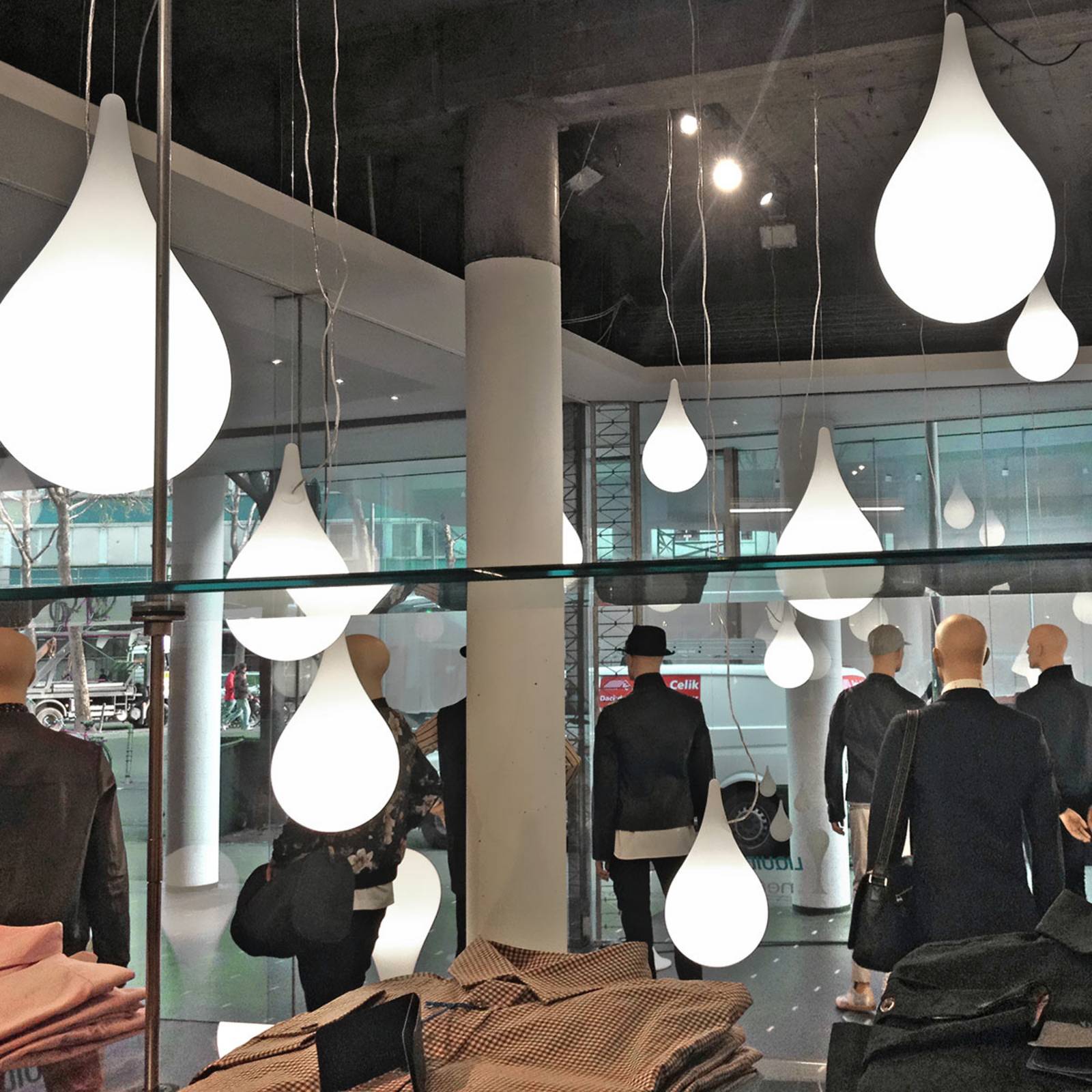  Next Next Liquid Light Hanging Light Drop-2 L In Teardrop Shape, 36 Cm 