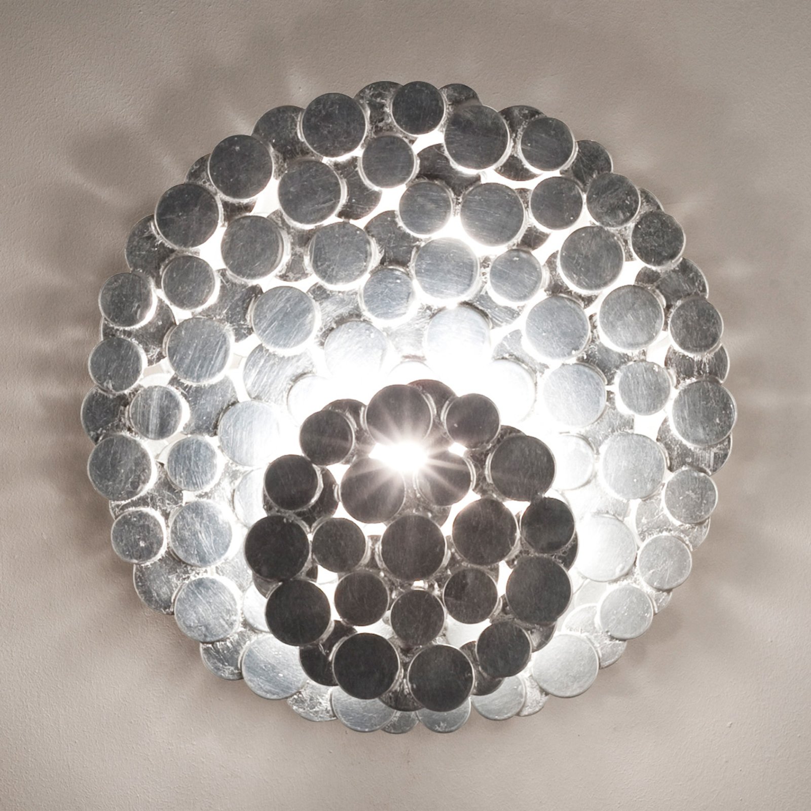 Expressive Tresor wall light silver