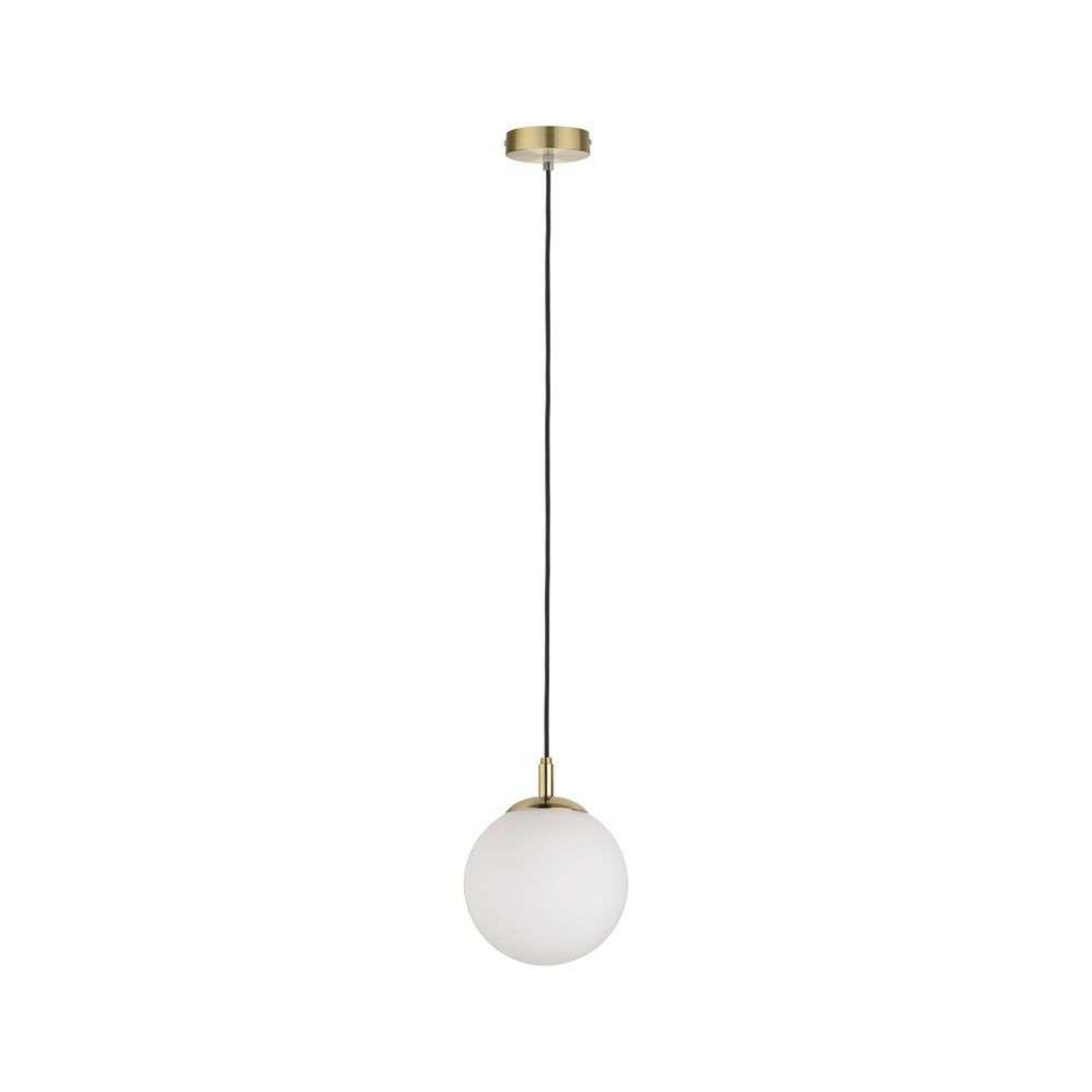 Menja Taklampa Vit/Borstat Brass - Paulmann