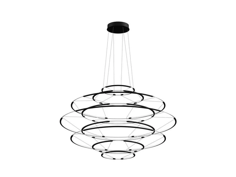 Nemo - Drop 9 Pendel Matte Black  Lighting
