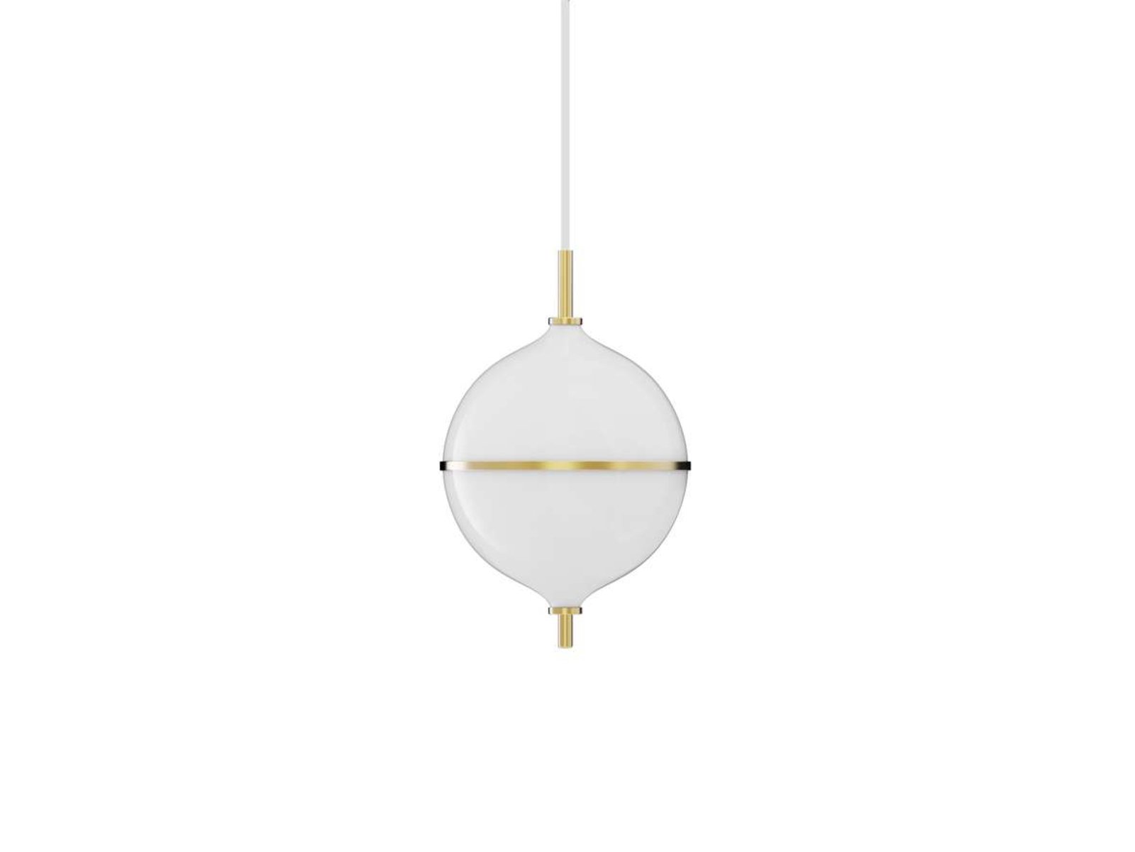 Eternal Moonlight Lustră Pendul Medium Coated Brass/Opal/White - Rebello Decor