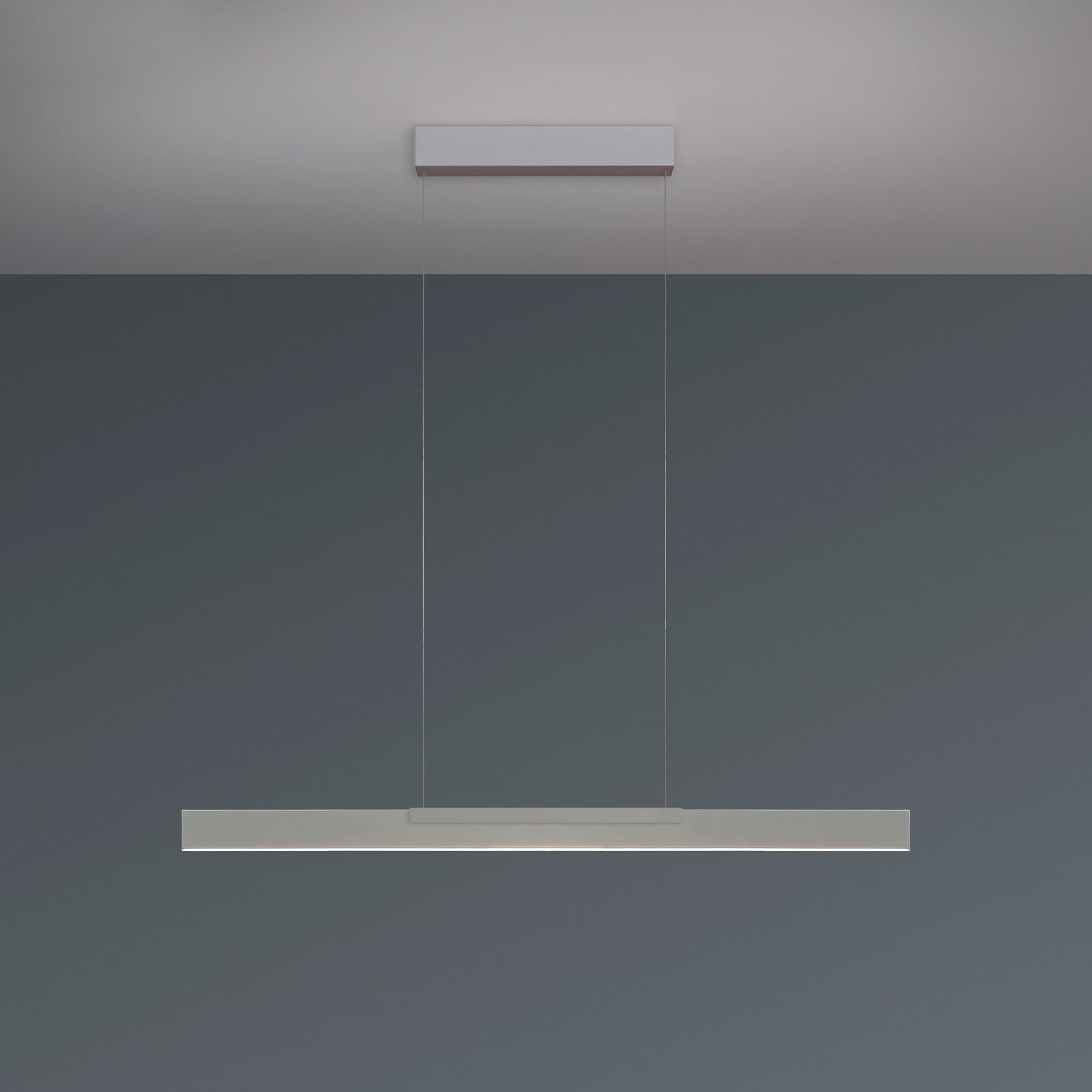 Lampă suspendată LED Bopp Nano 2.0 lungime 100 cm culoare aluminiu - Camera de zi / sufragerie - Modern