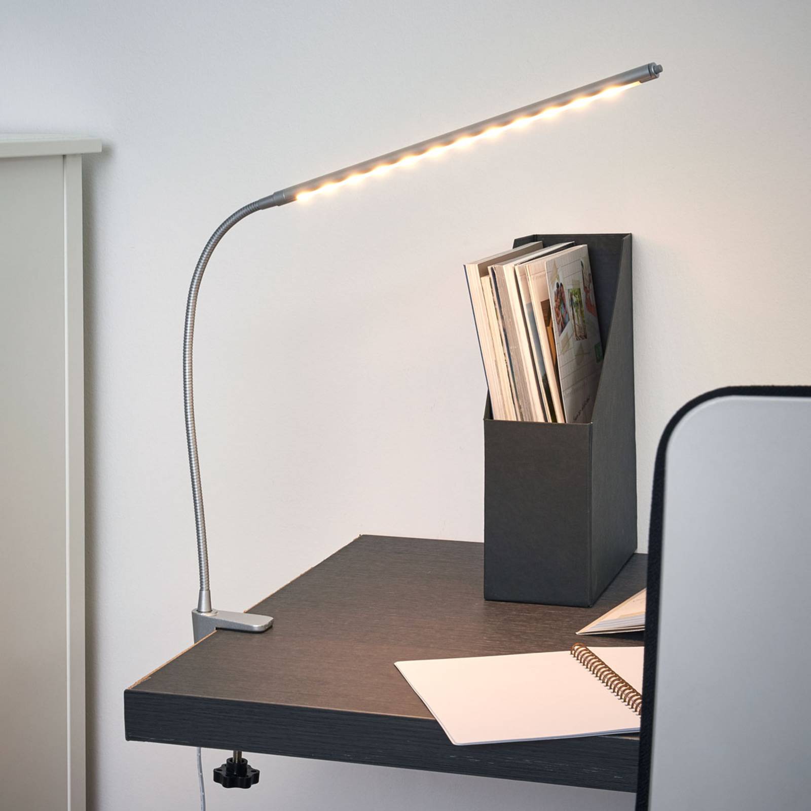NOWA GmbH LED-klämlampa Anka med flexarm och klart ljus