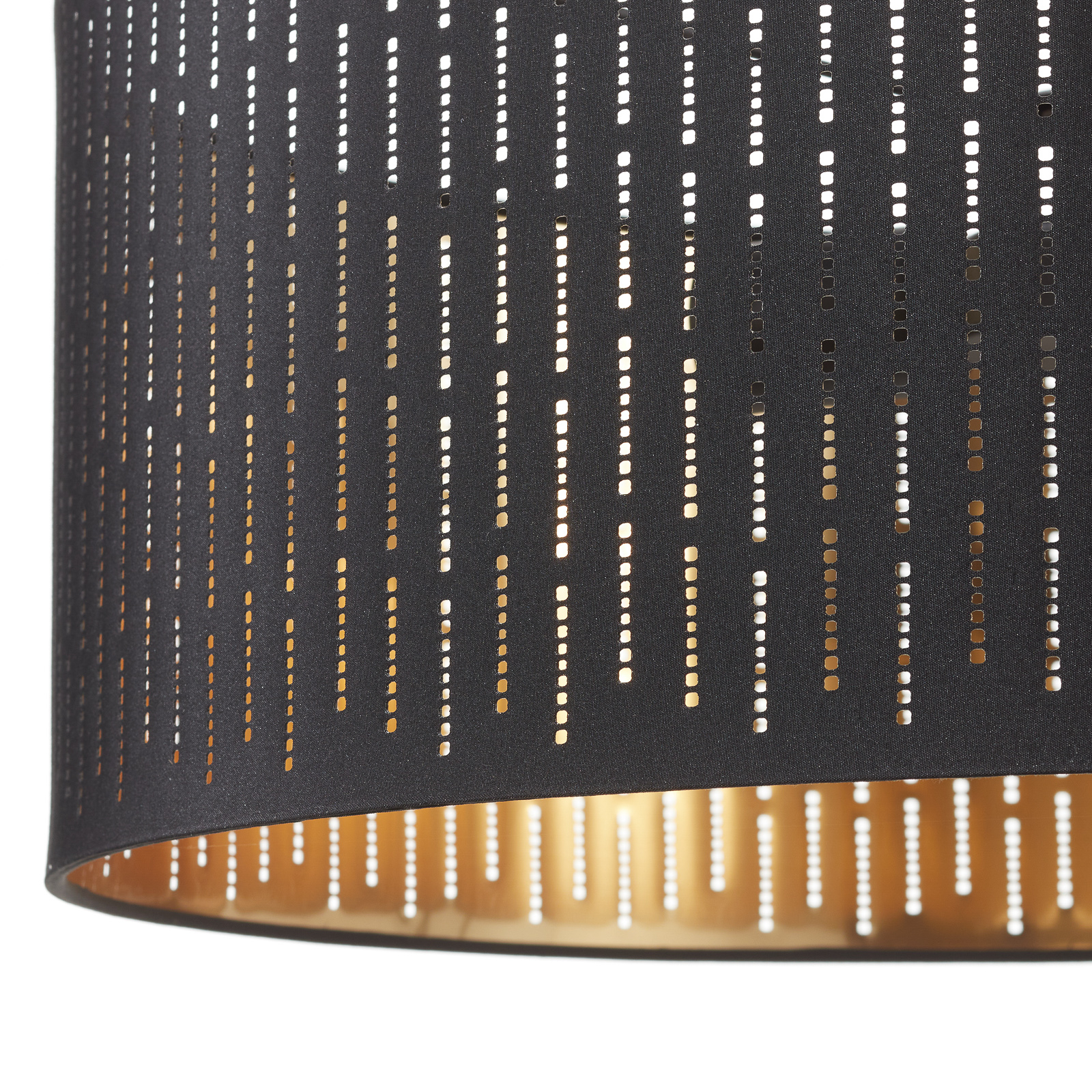 Hanglamp Varillas in zwart/goud, 53 cm