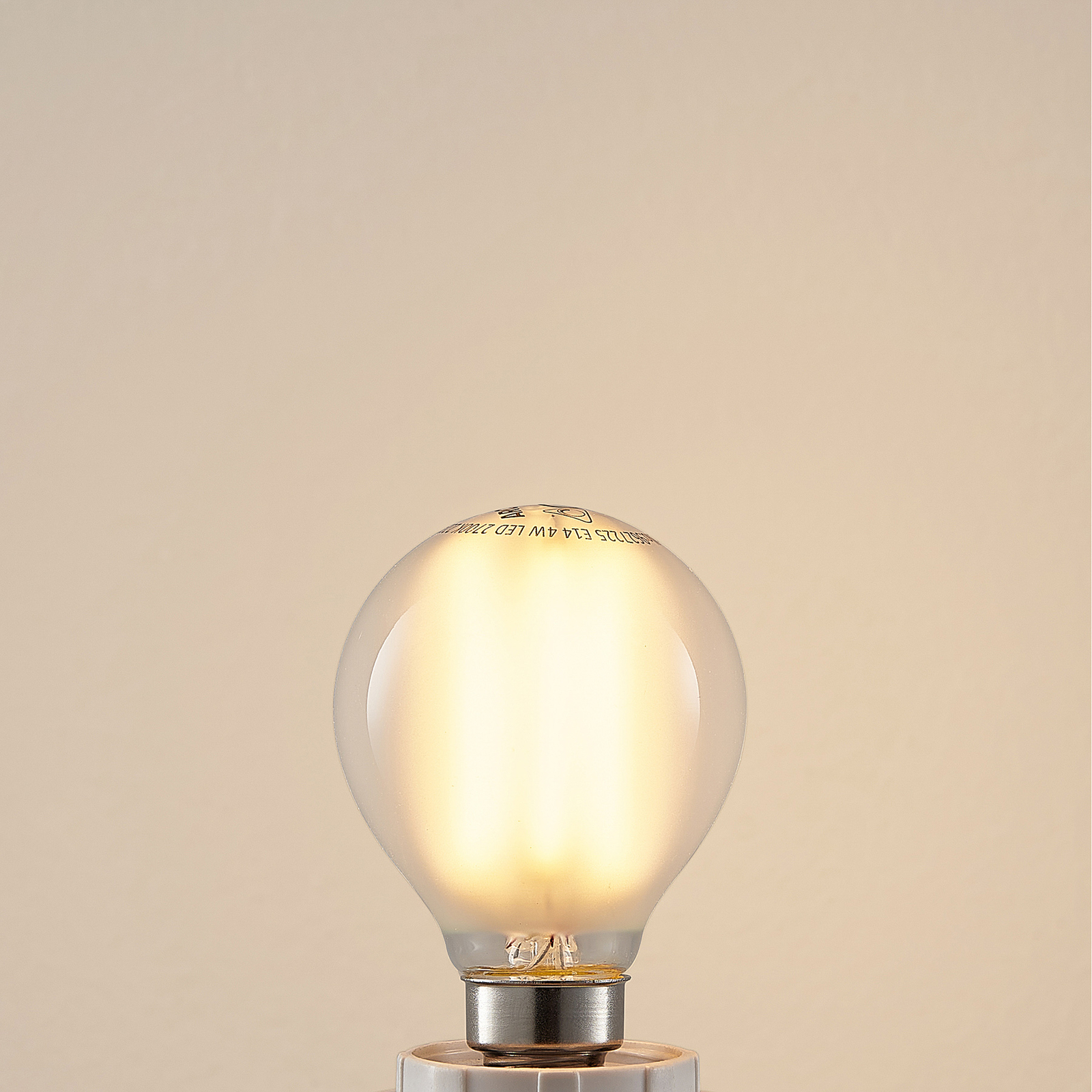 Teardrop LED bulb E14 4W 2700K matt dimmable 3-set