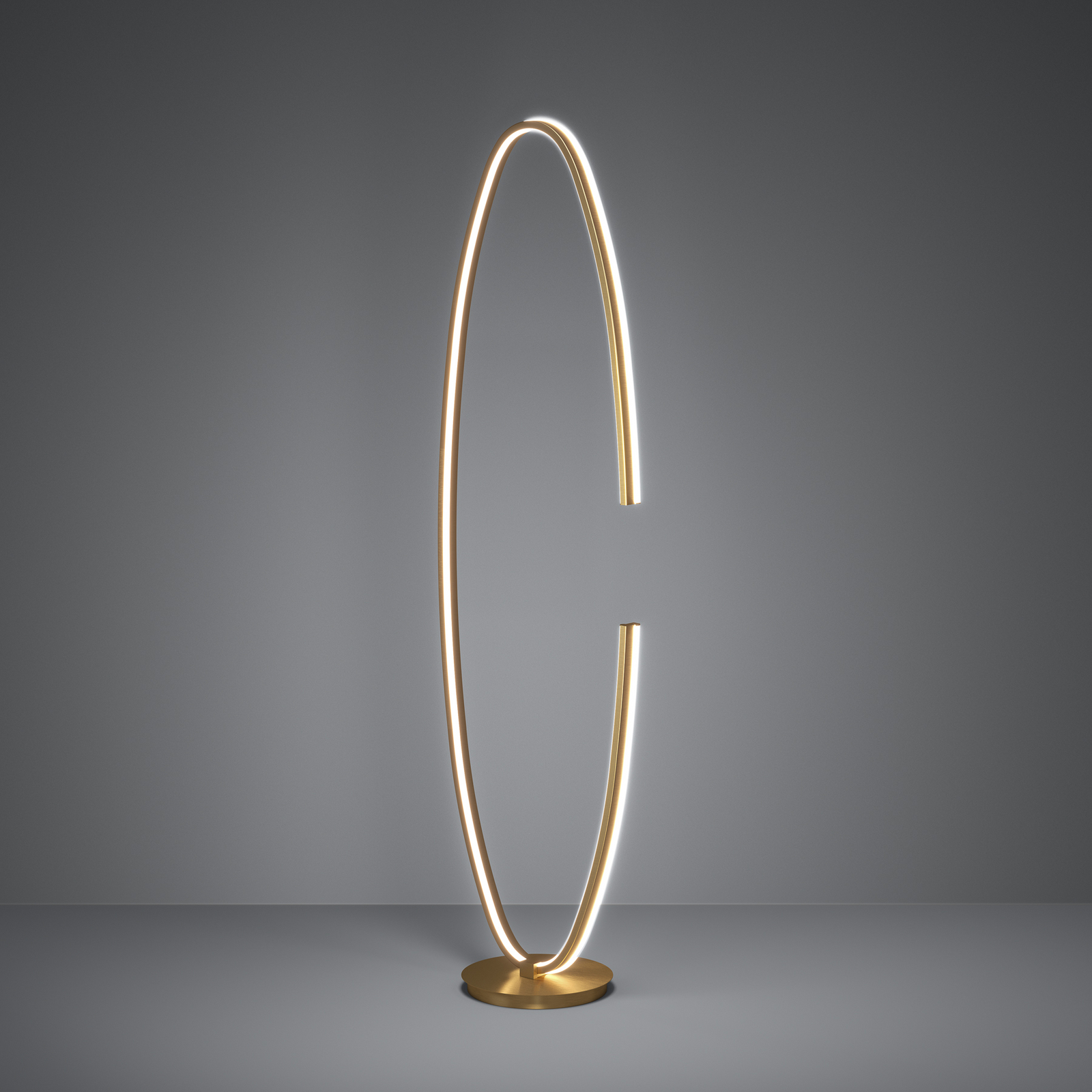 Lampe sur pied LED Bogado, doré, 143 cm, à intensité variable - Stars of Light