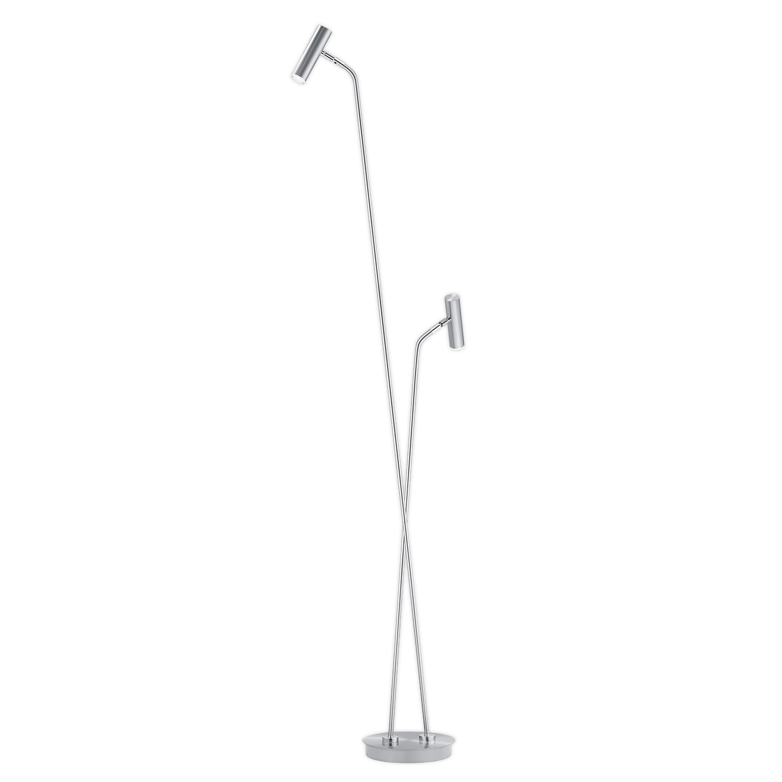 Lampa stojąca LED Tom, 2-pkt., nikiel