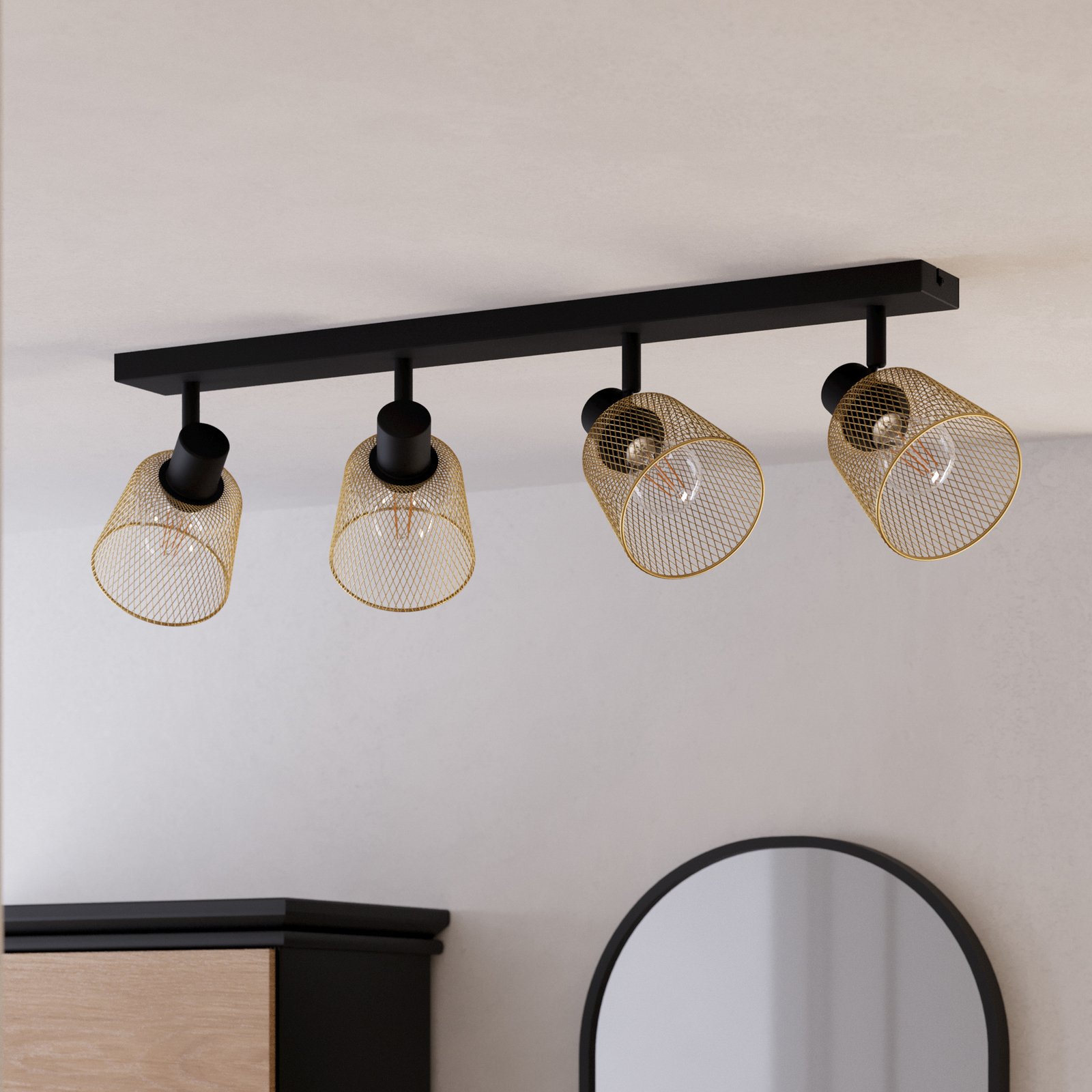 EGLO Coslada griestu prožektors, četru liesmu