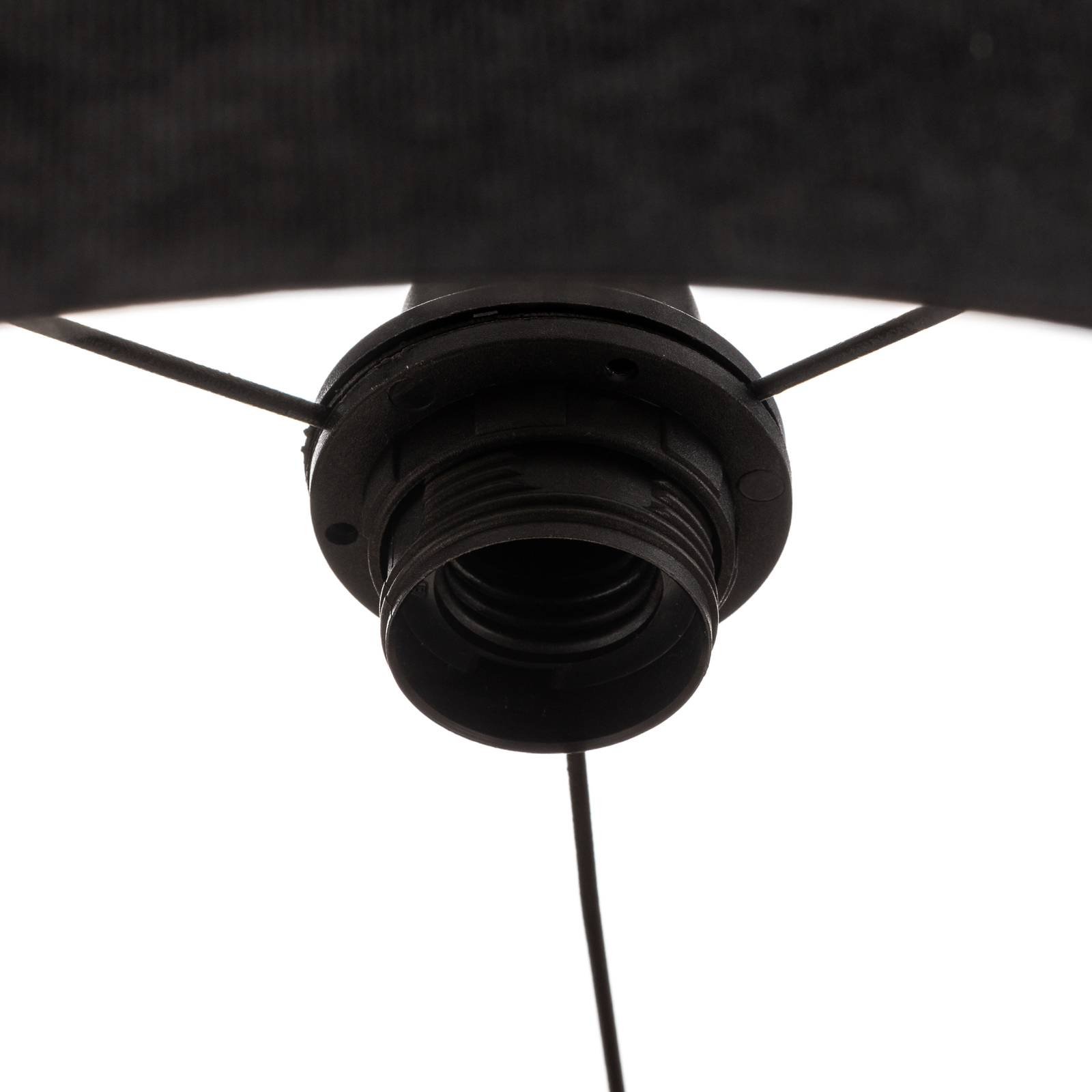 Lámpara colgante Salina en negro con estampado de látex