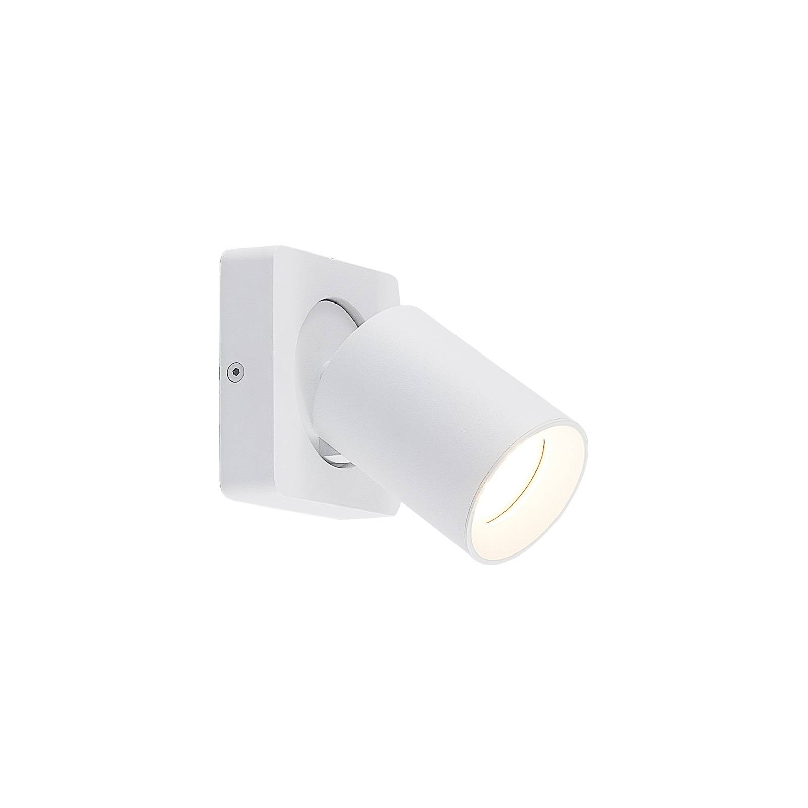 Arcchio Leevya ceiling light 1-bulb angular white, for Hallway, aluminium, GU10, 8 W, energy efficiency: A++, H: 11.3 cm