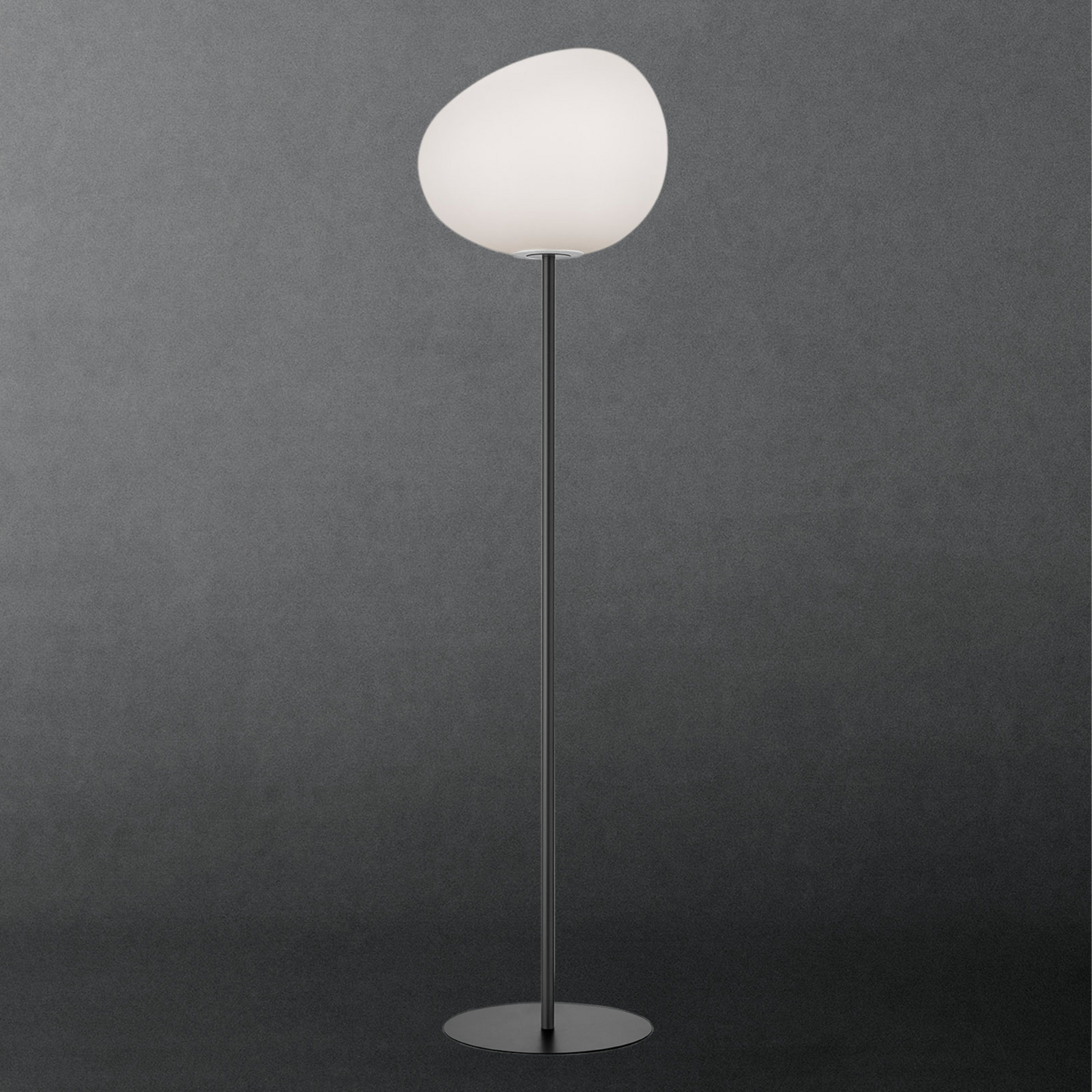 Foscarini Candeeiro de pé Gregg grande, 186 cm, grafite