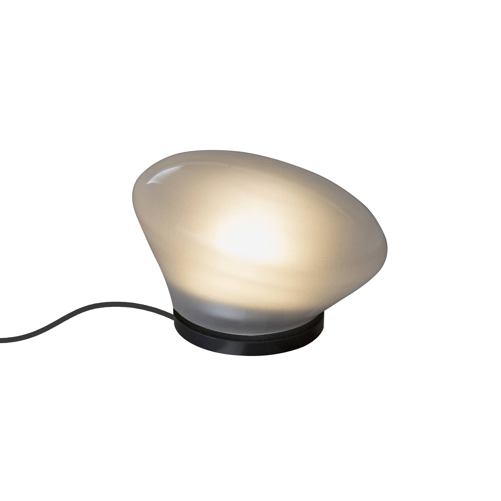 Karman Agua LED-Tischleuchte Ø13cm Glas gefrostet