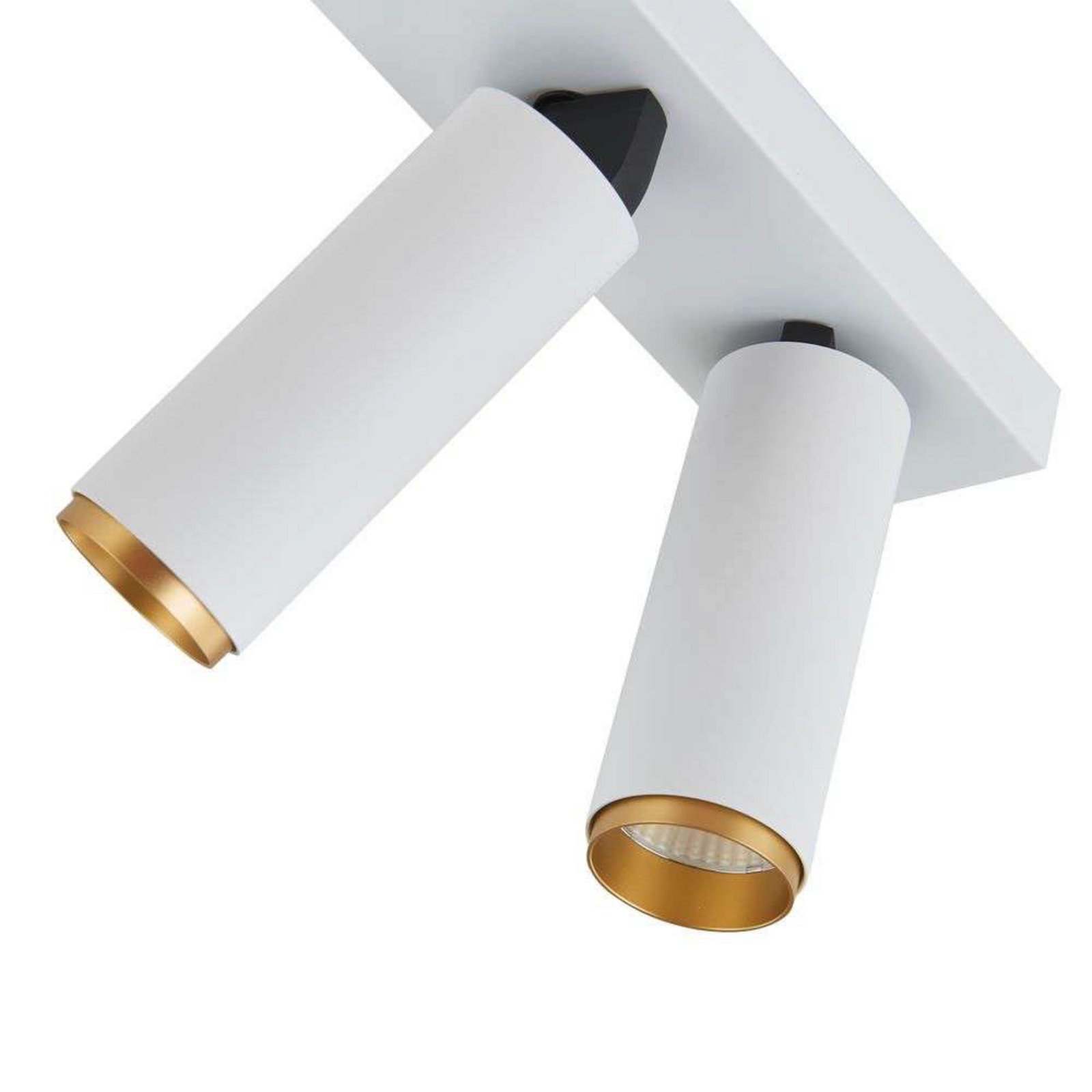 X-Beam Ceiling Lamp Double White/Gold - Loom Design