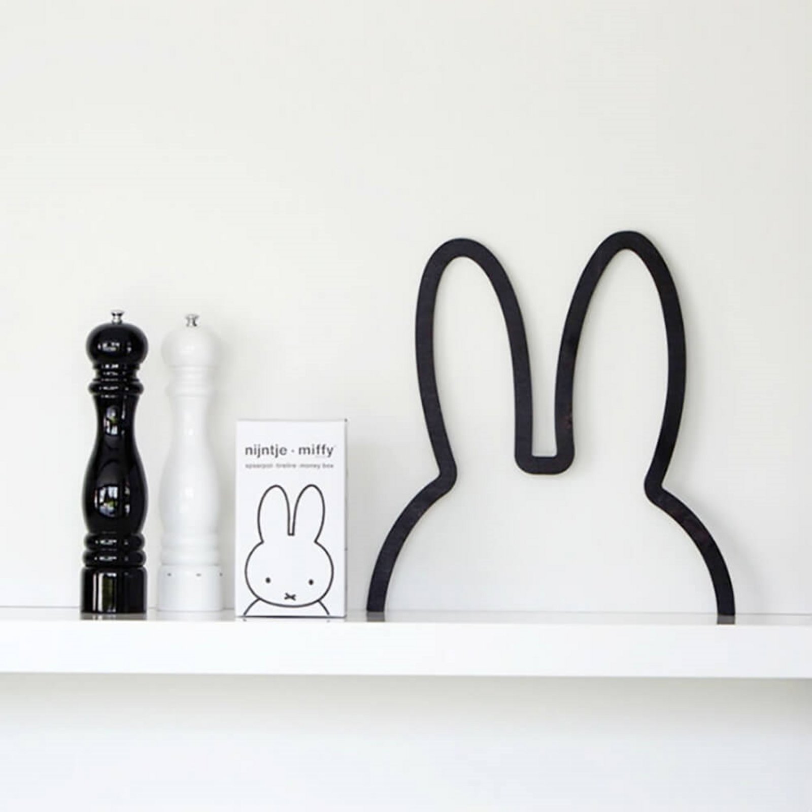 Miffy Candeeiro de Parede Black LED Mood Light Small - Atelier Pierre